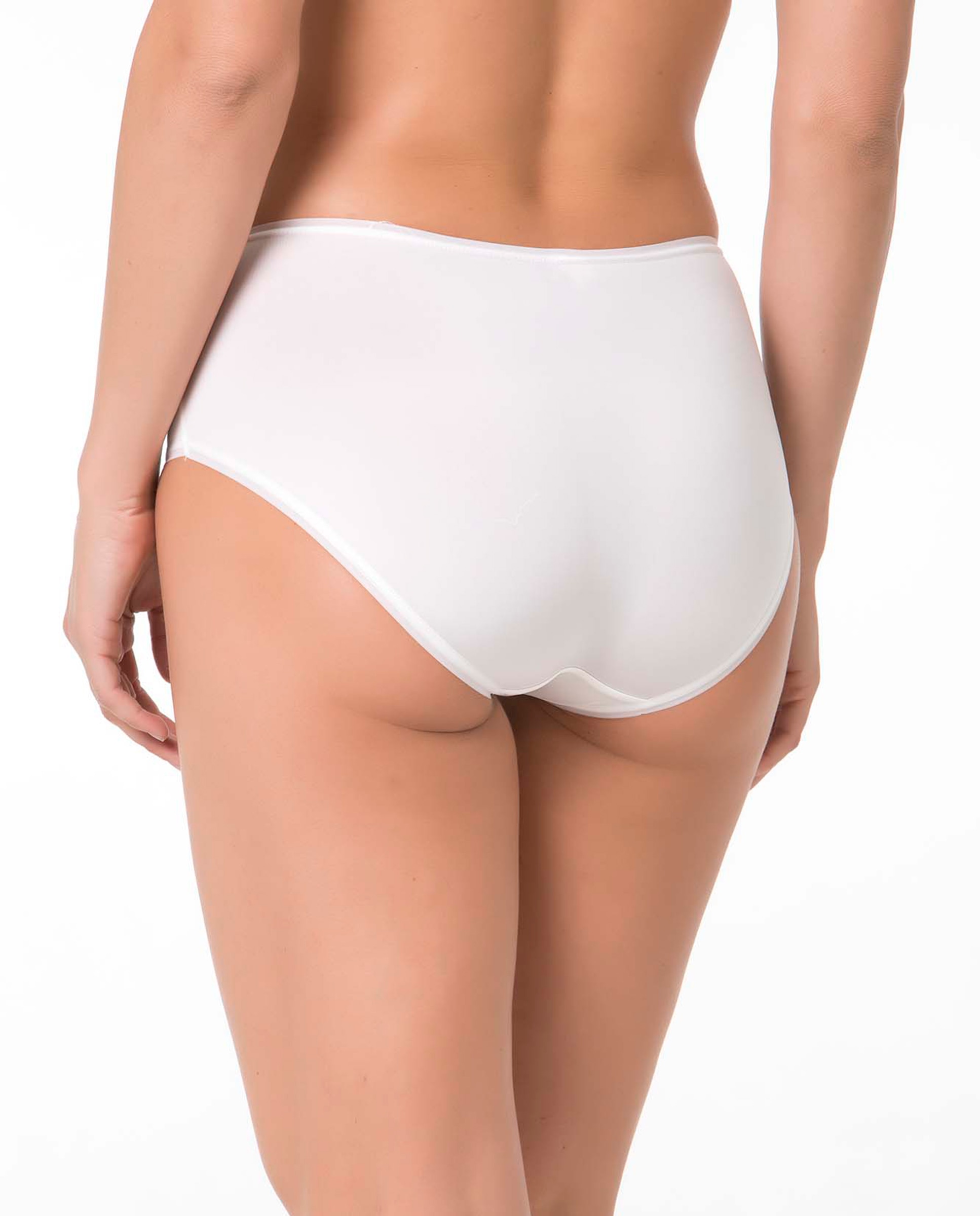 Cueca Alta Básica Marfim-3