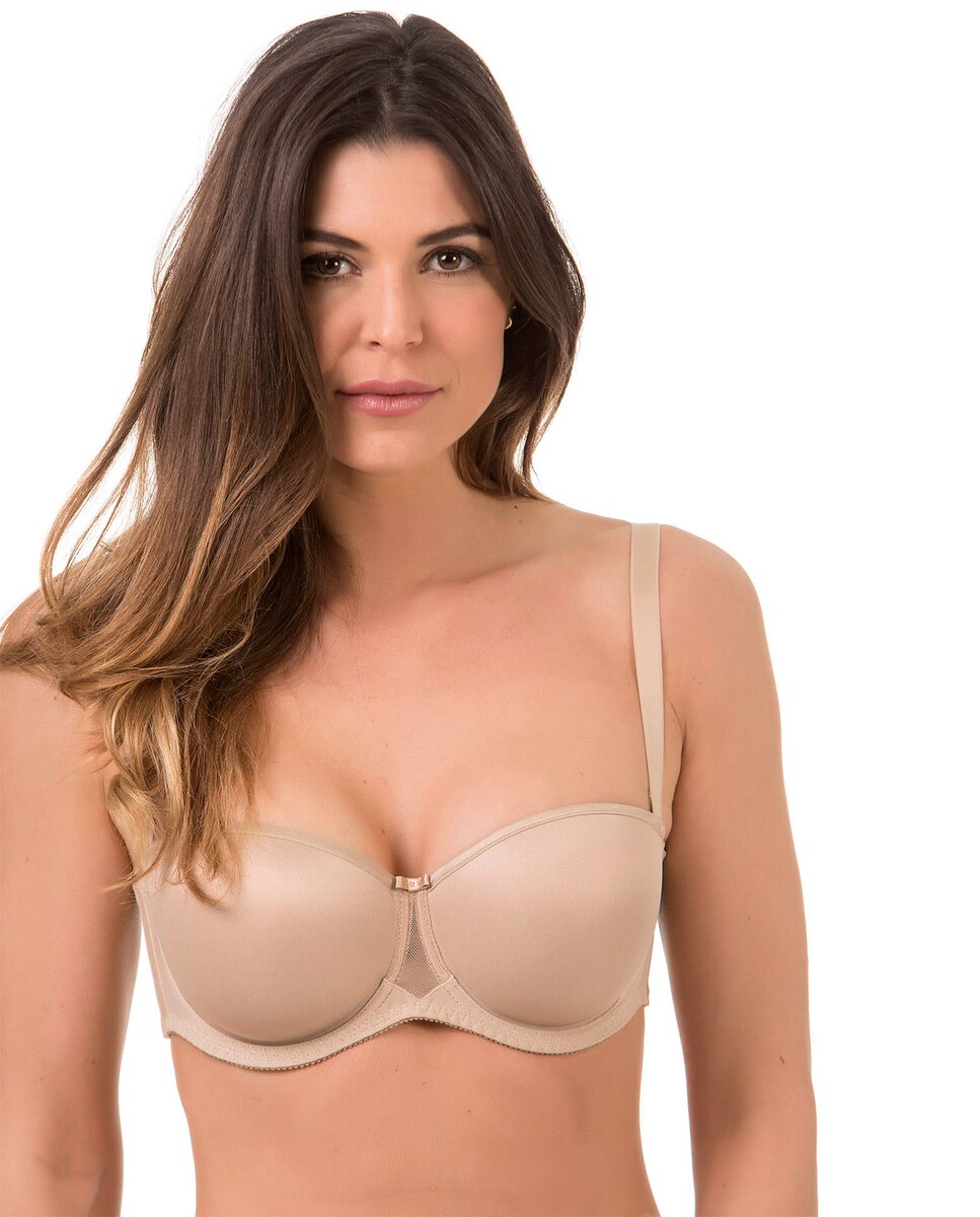 Soutien sem Alças Bandeau de Capacidade Pele-3