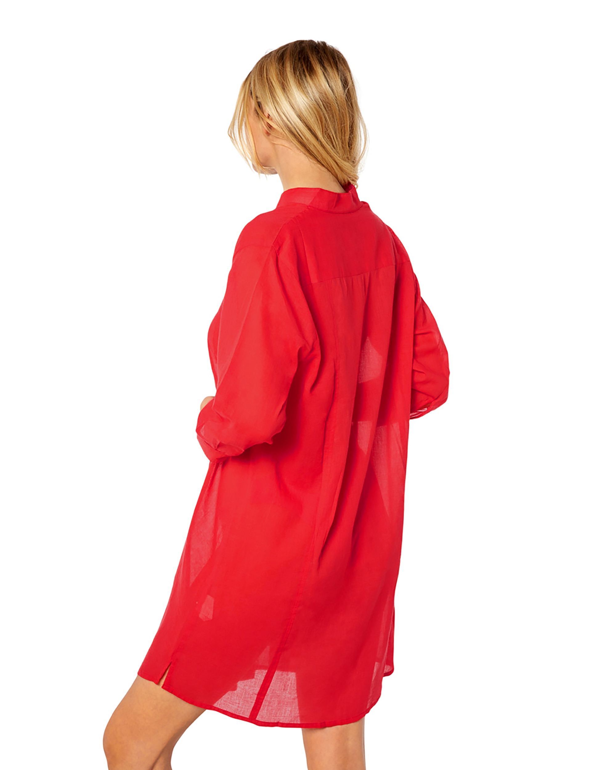 Vestido de Praia Malta Vermelho-2