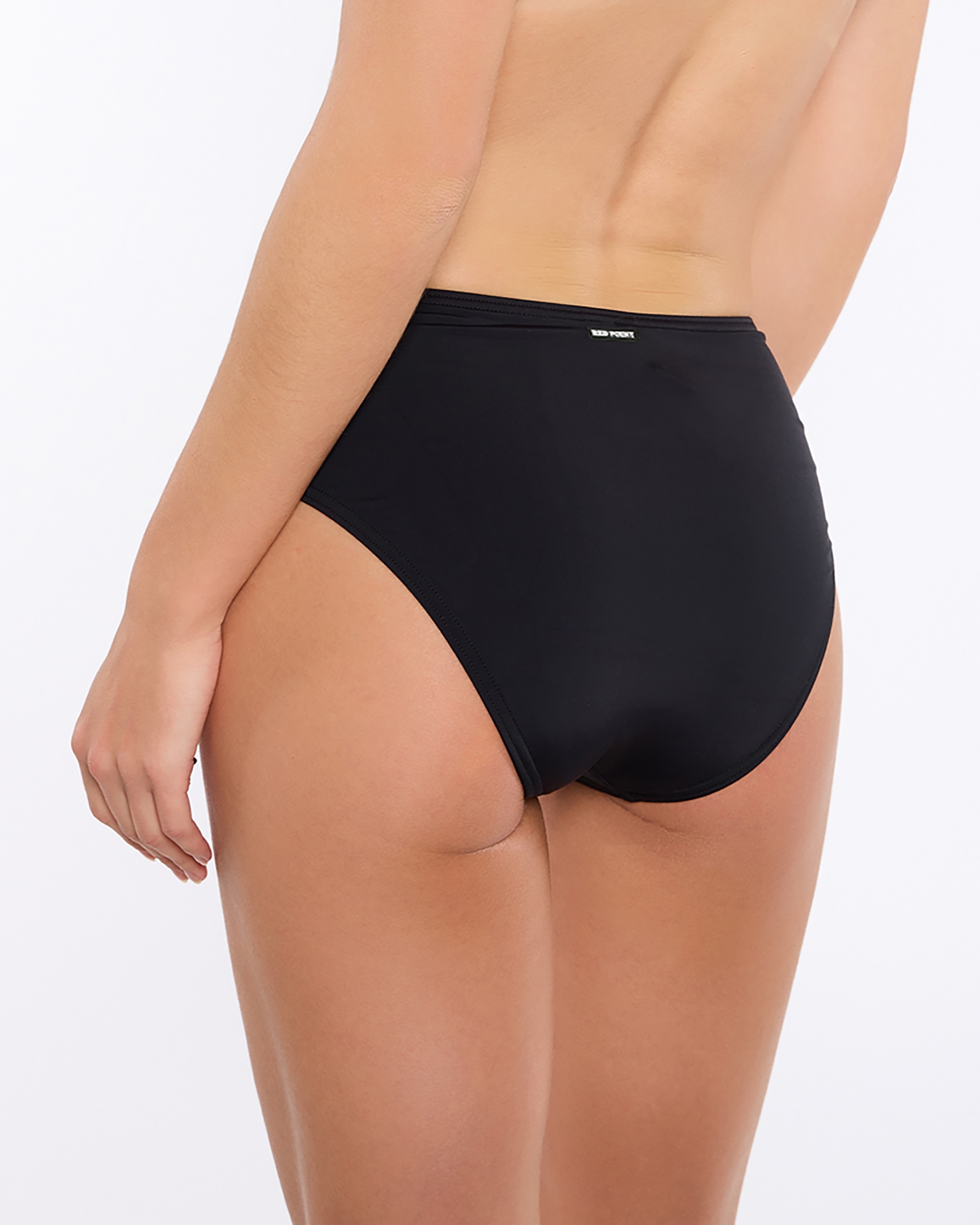 Cueca de Biquíni Sali Clássica Alta Lados Ajustáveis 5 Preto-2