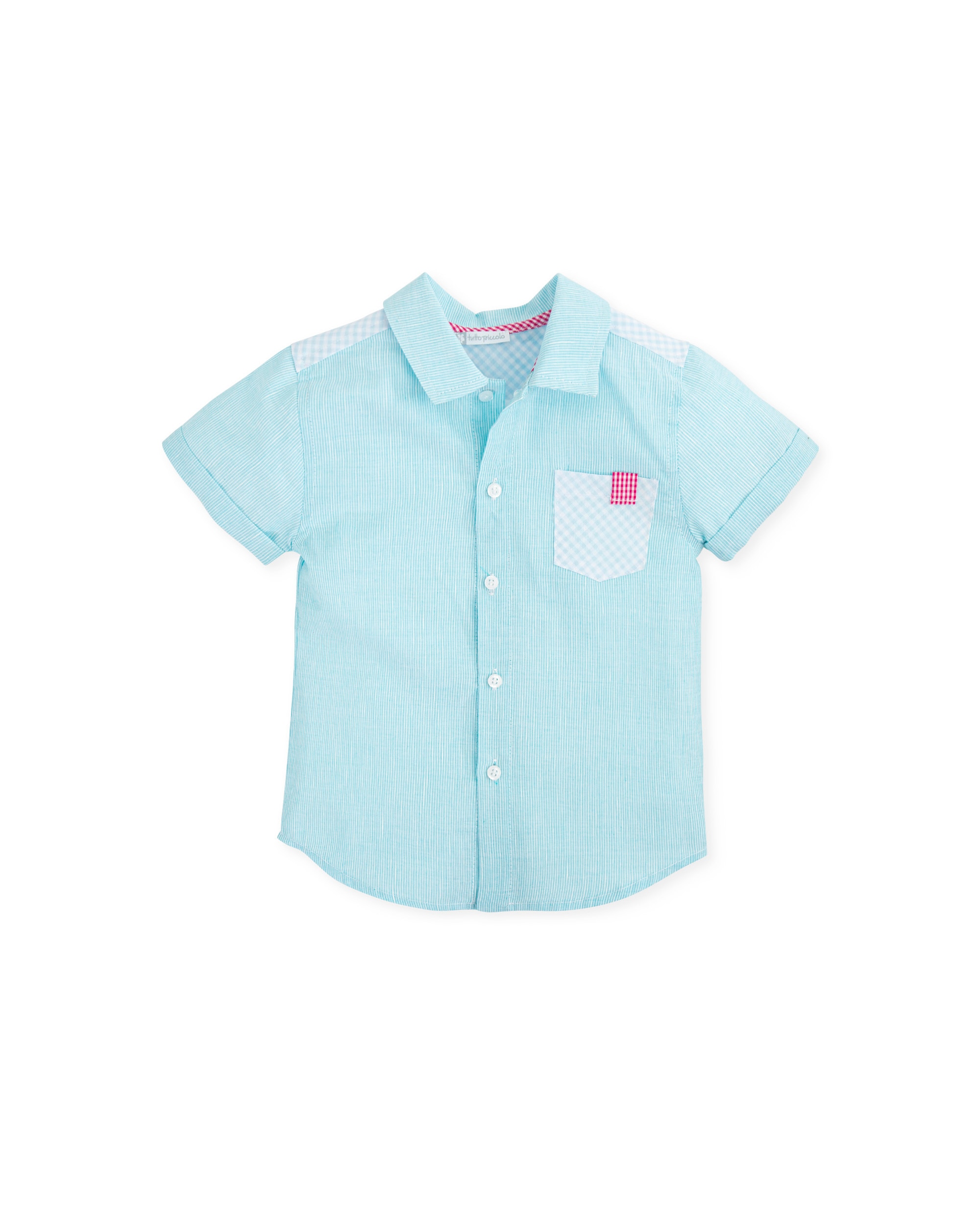 Imagem 0 de Camisa de Manga Curta às Riscas