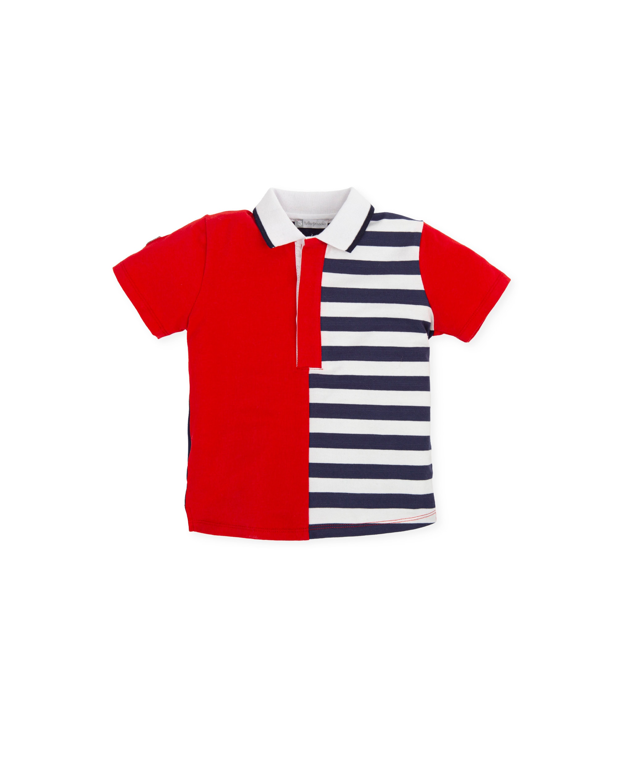 Imagem 0 de Polo de Manga Curta para Bebé com Combinação de Riscas