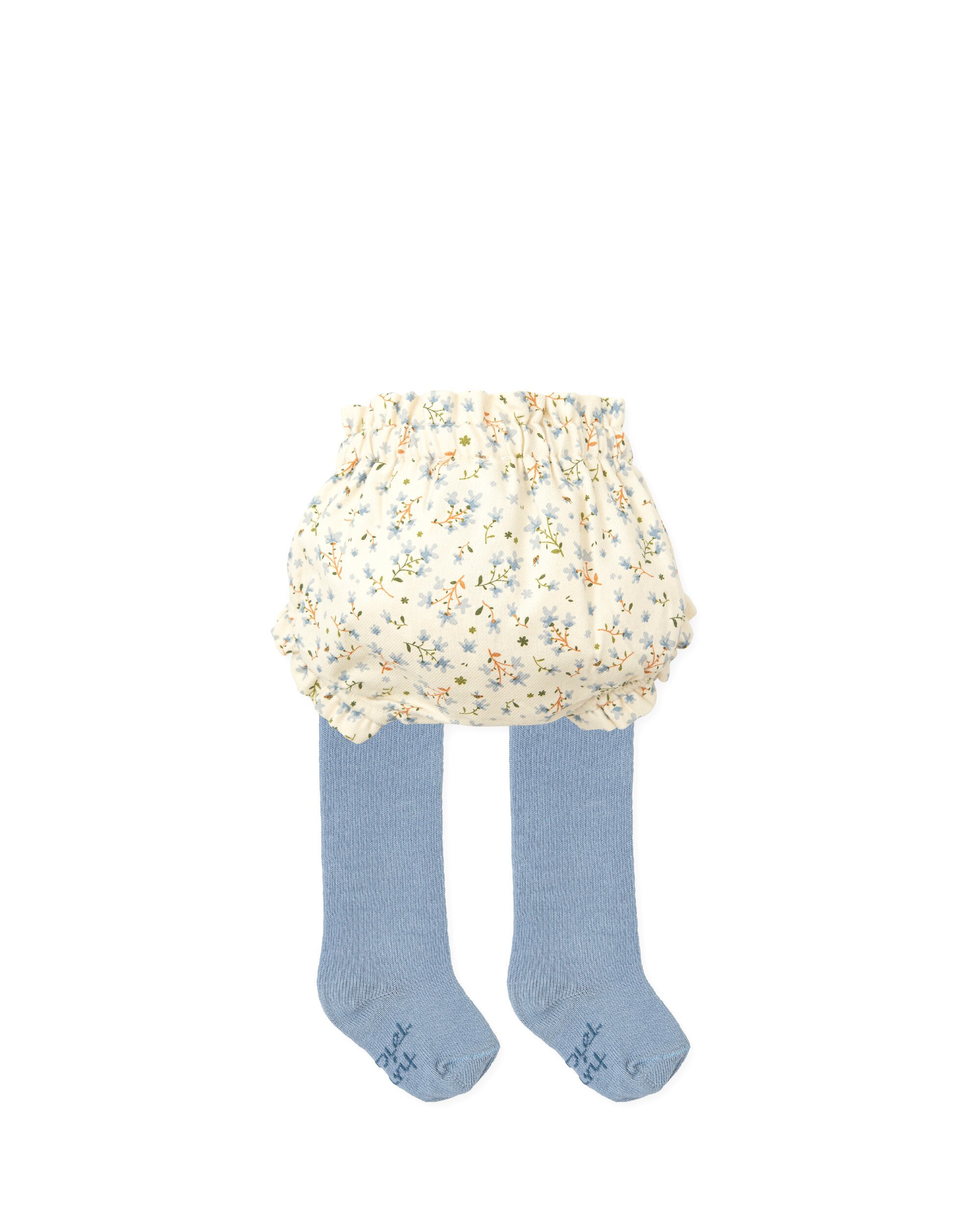 Conjunto para Bebé de Calções Estampados com Collants Tutto Piccolo Cru-2