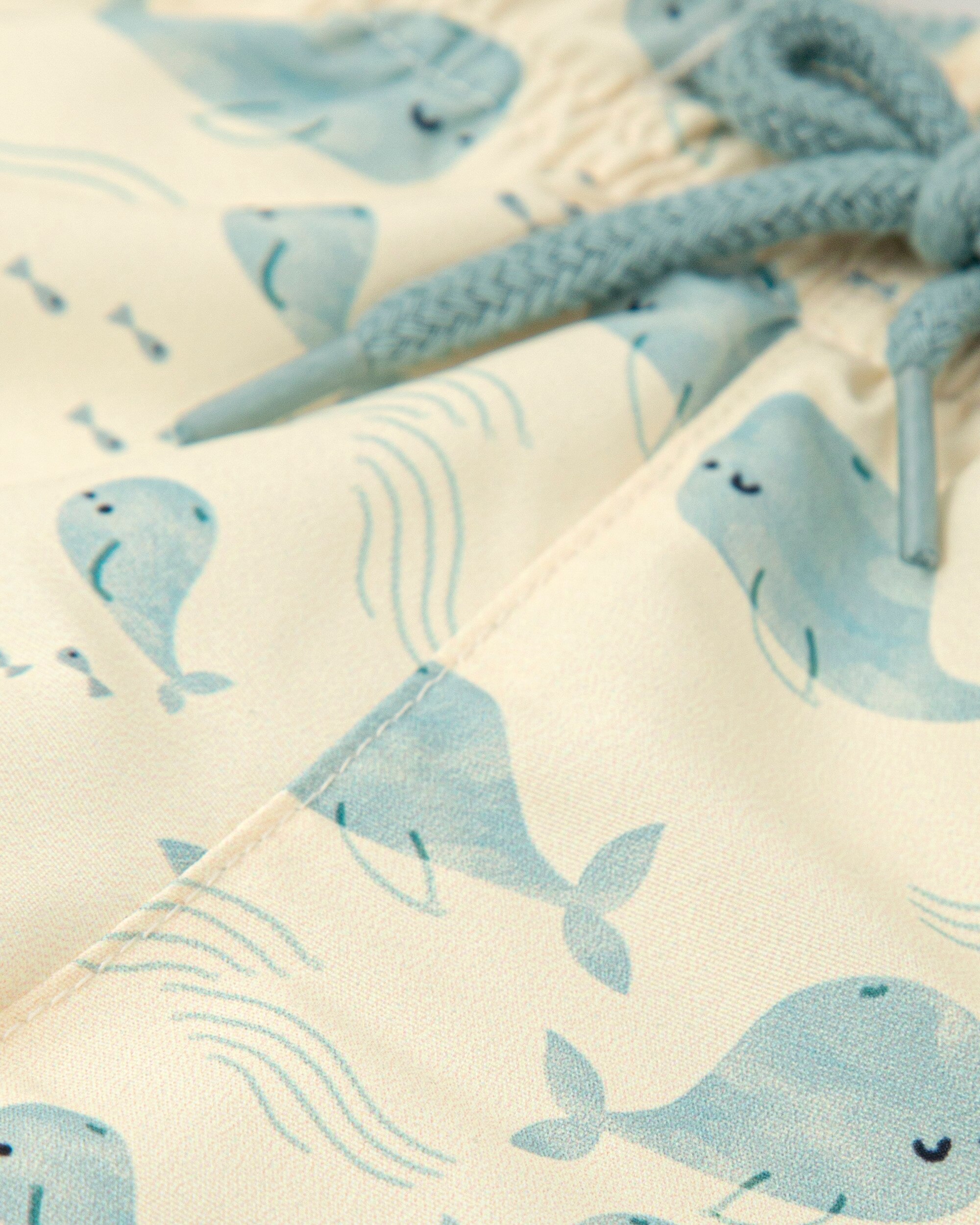 Fato de Banho Infantil com Estampado Peixes Amarelo Amarelo-limão-3