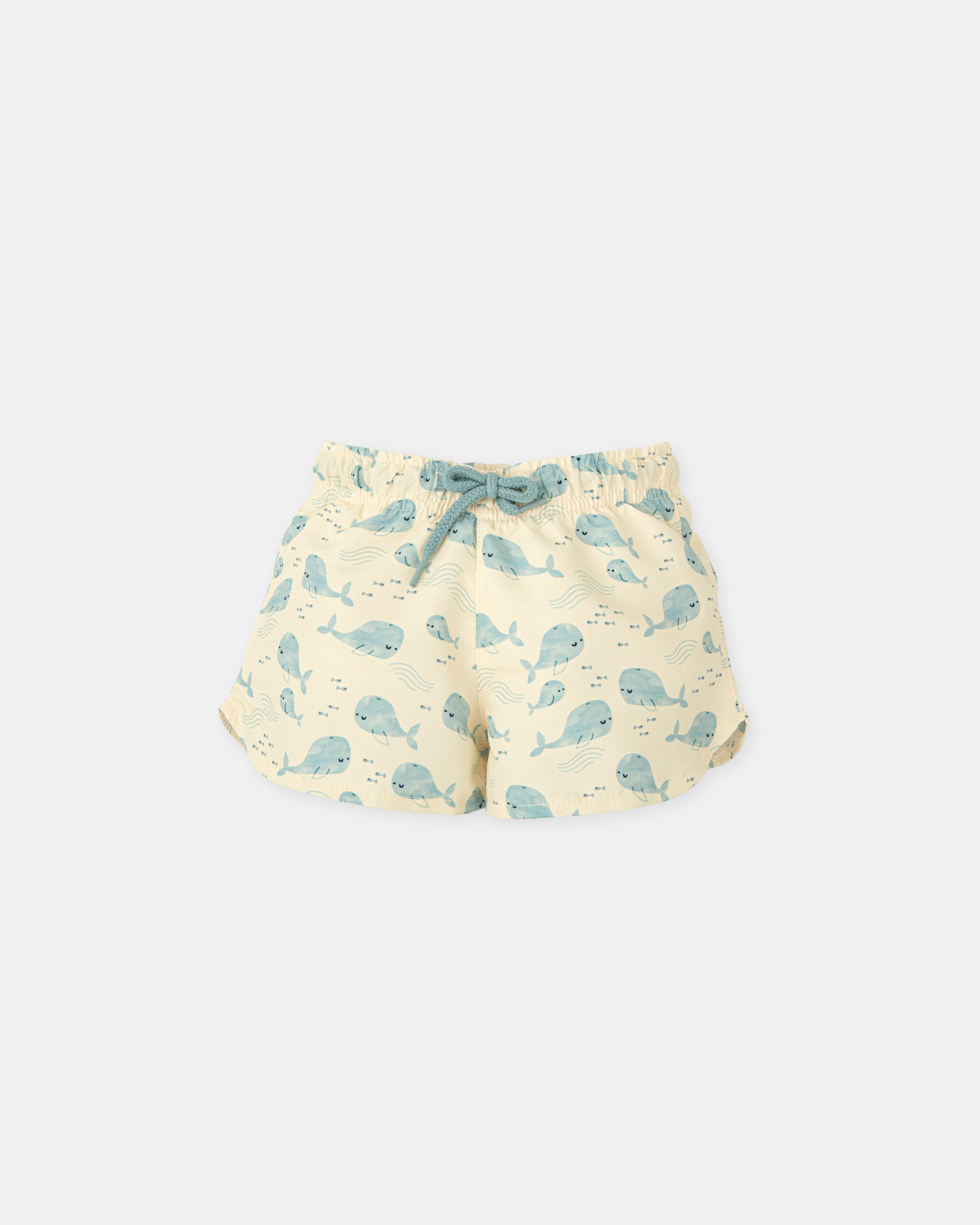Fato de Banho para Bebé com Estampado Peixes em Amarelo Tutto Piccolo Amarelo-1