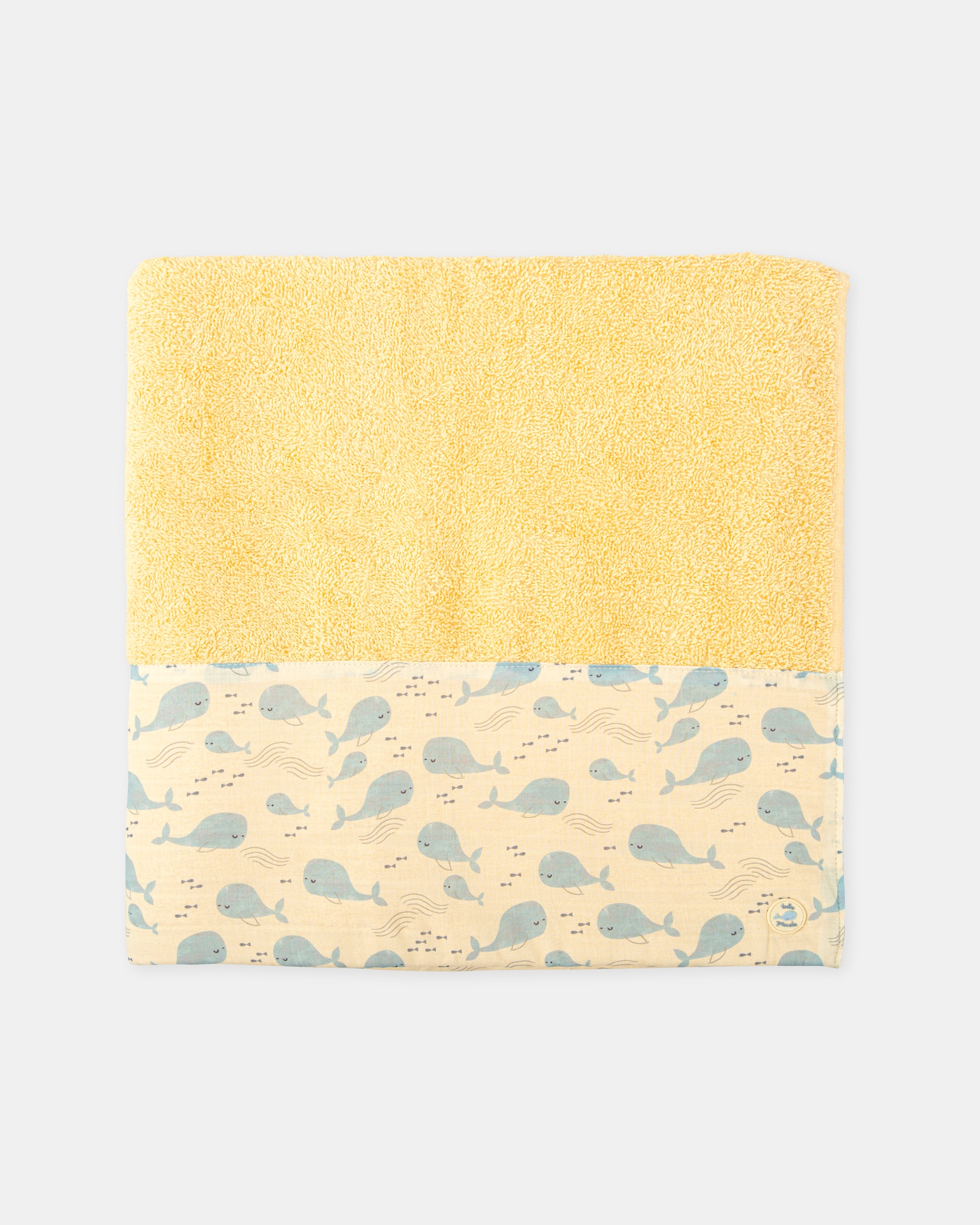 Toalha de Bebé Rizo em Cor em Amarelo Amarelo-1