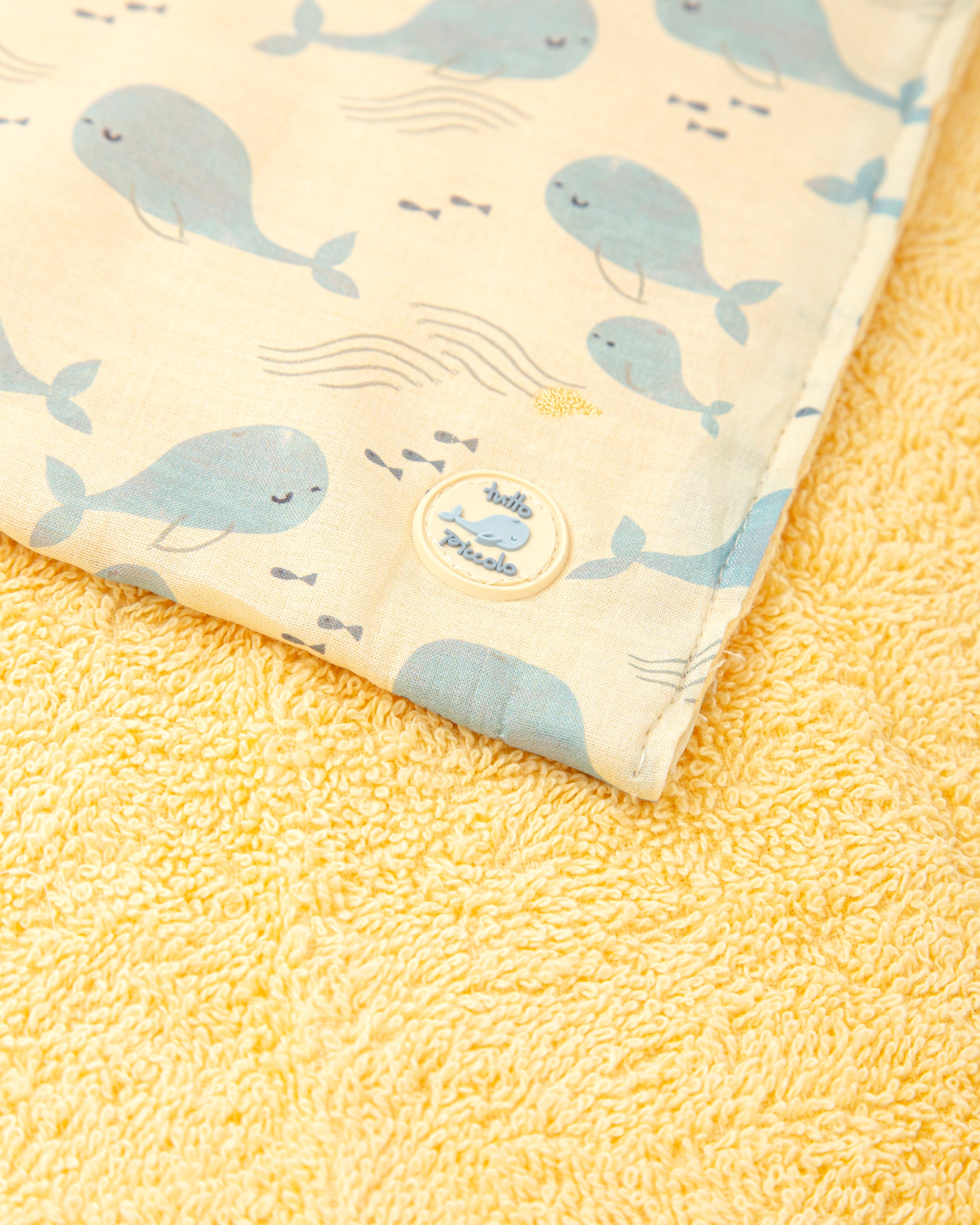Toalha de Bebé Rizo em Cor em Amarelo Amarelo-2