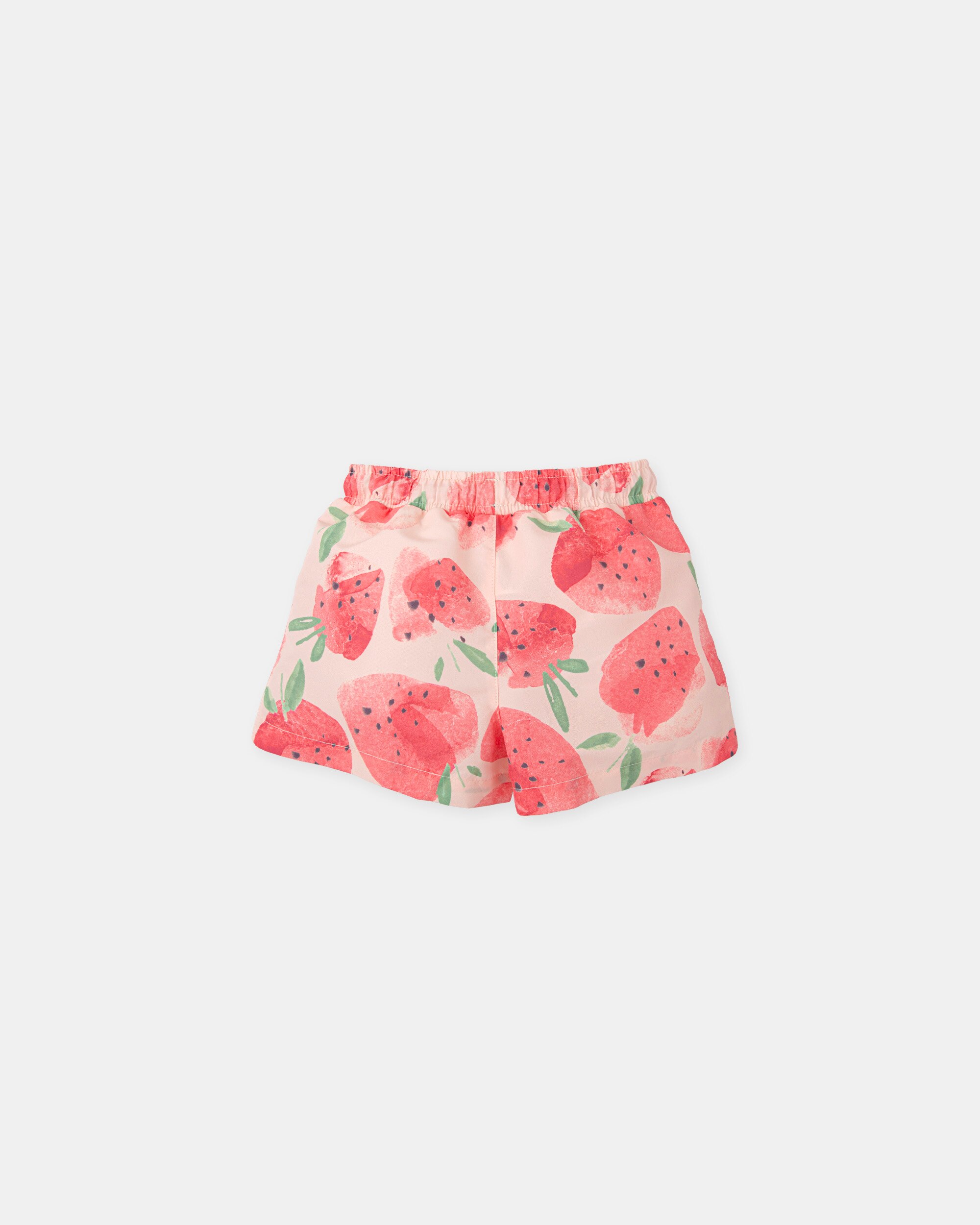 Fato de Banho Infantil com Estampado de Morangos Tutto Piccolo Rosa-2