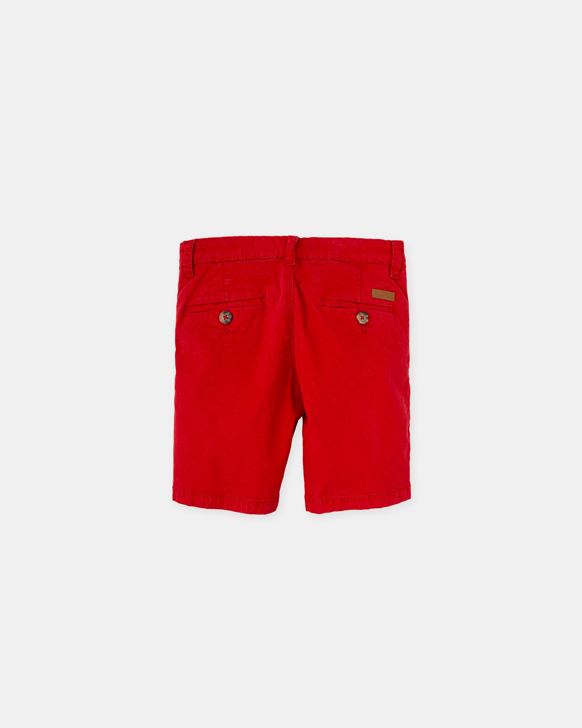 Bermuda Lisa com Presilhas na Cintura Tutto Piccolo Vermelho-2