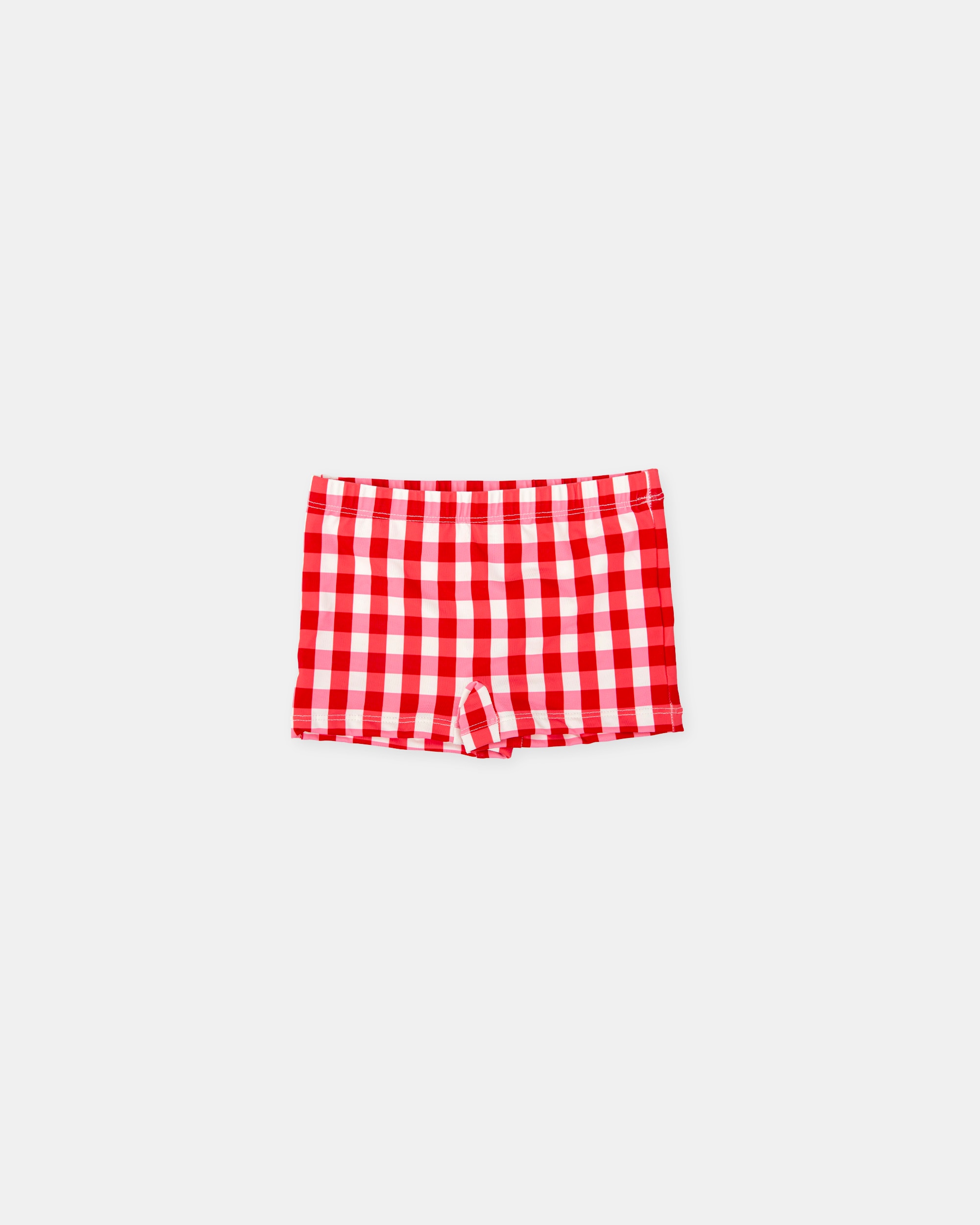 Boxer Infantil Aos Quadrados em Vermelho Tutto Piccolo Vermelho / Branco-1