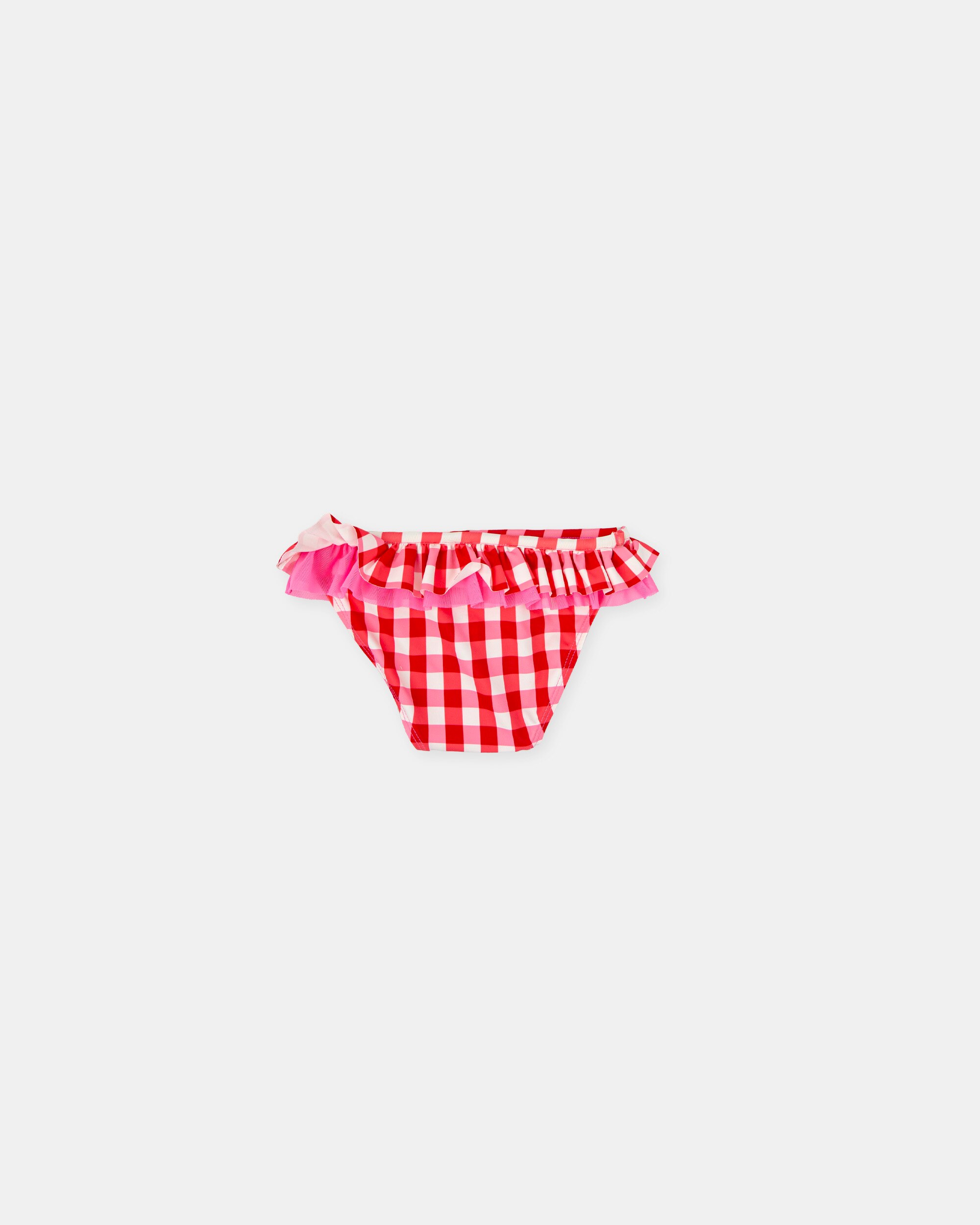 Cueca para Bebé Aos Quadrados em Vermelho Tutto Piccolo Vermelho / Branco-2