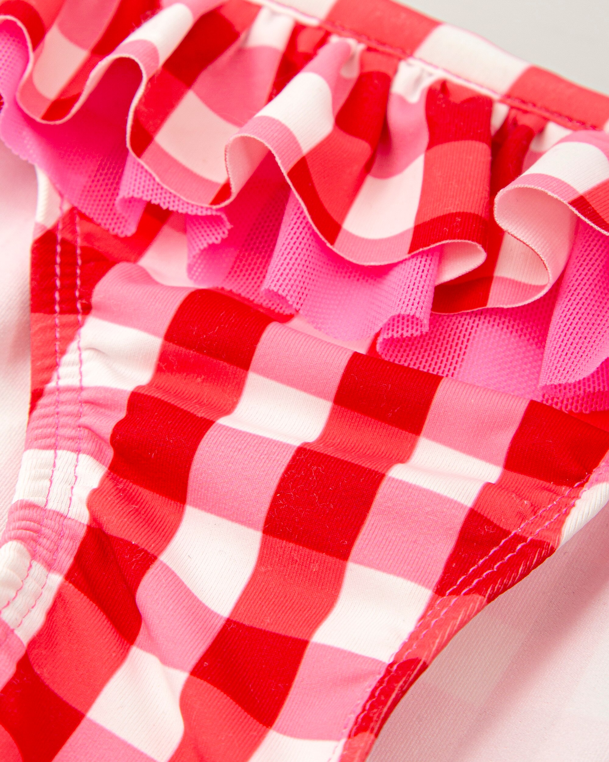 Cueca para Bebé Aos Quadrados em Vermelho Tutto Piccolo Vermelho / Branco-3