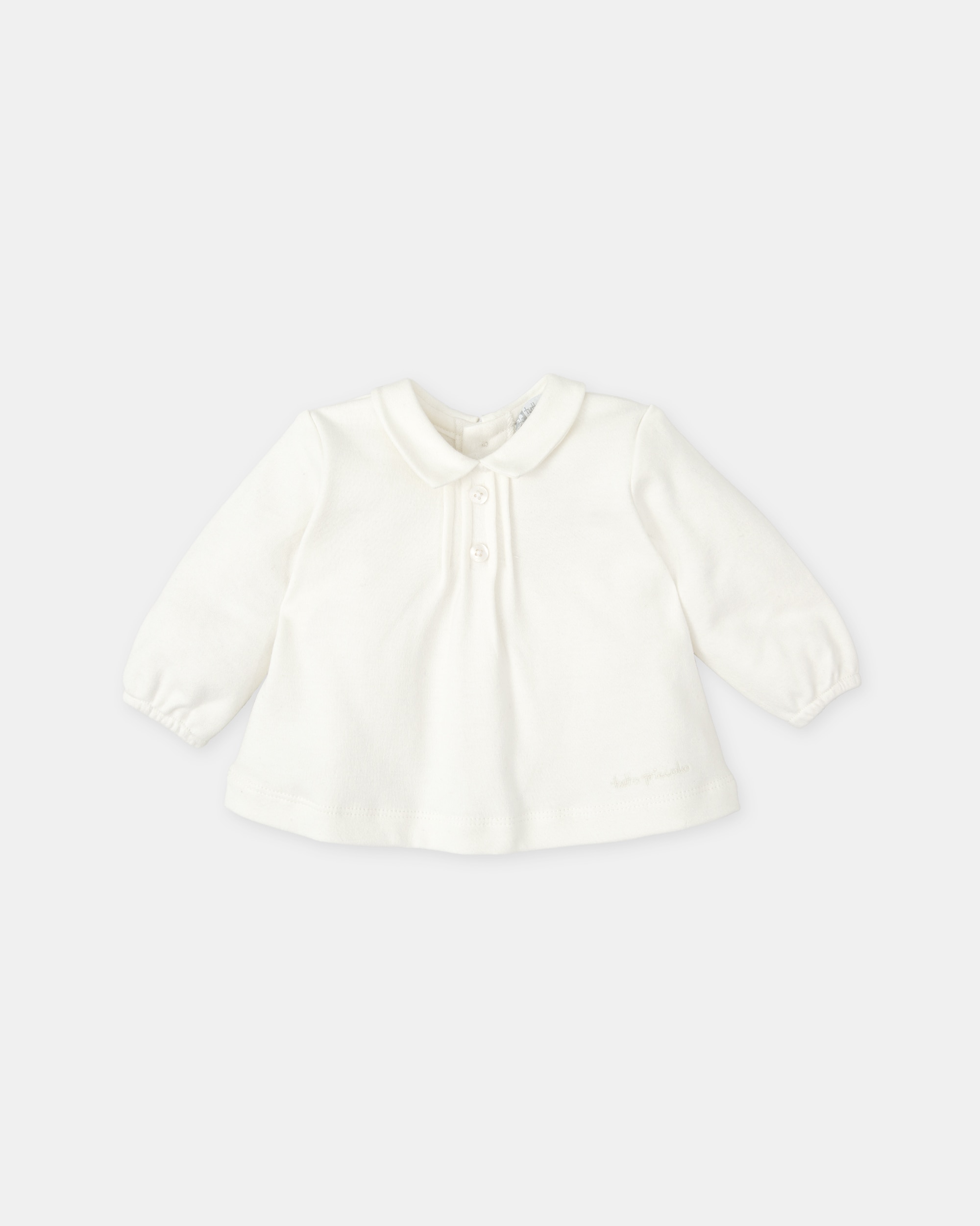 Blusão para Bebé em Branco com Pregas Tutto Piccolo Branco-1