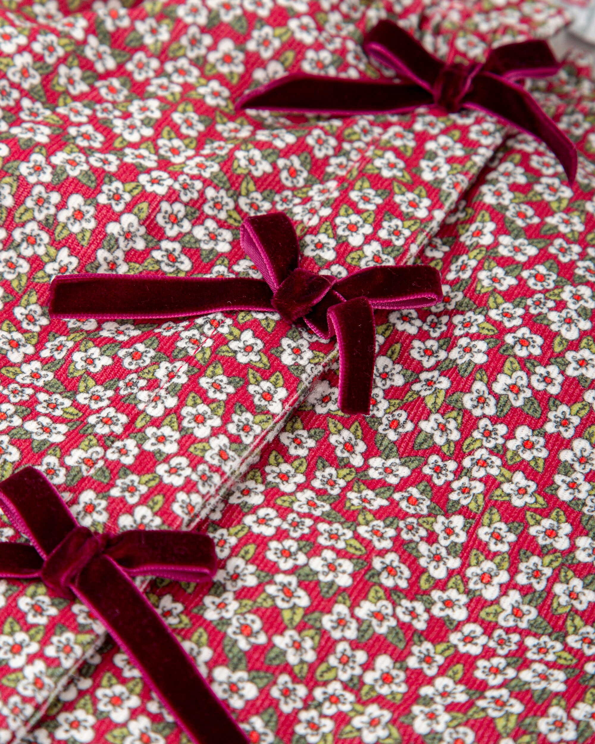 Blusa Infantil Flores Bordeaux Tutto Piccolo Grená-4