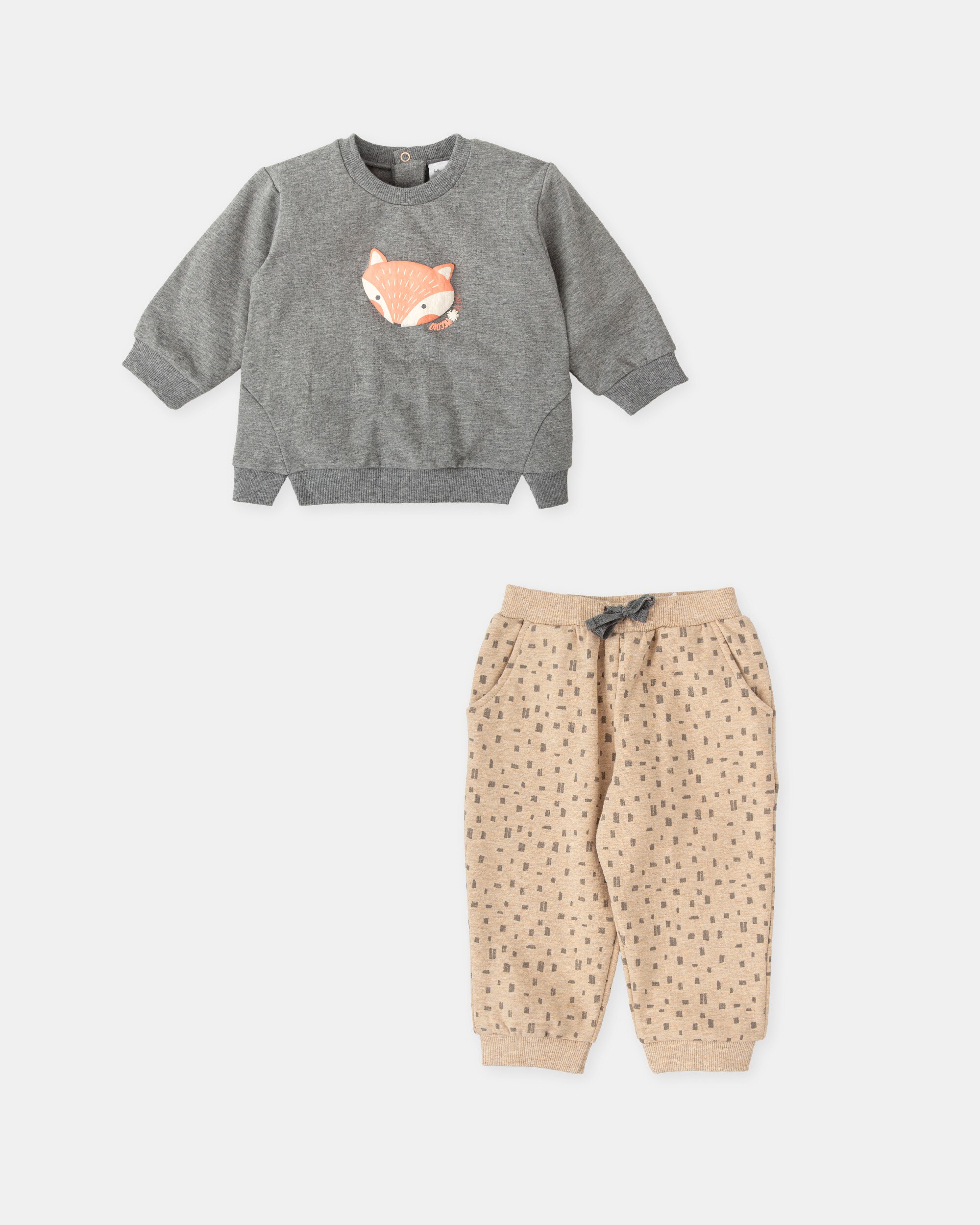 Conjunto para Bebé de Duas Peças Raposa em Antracite Cinzento-escuro-4