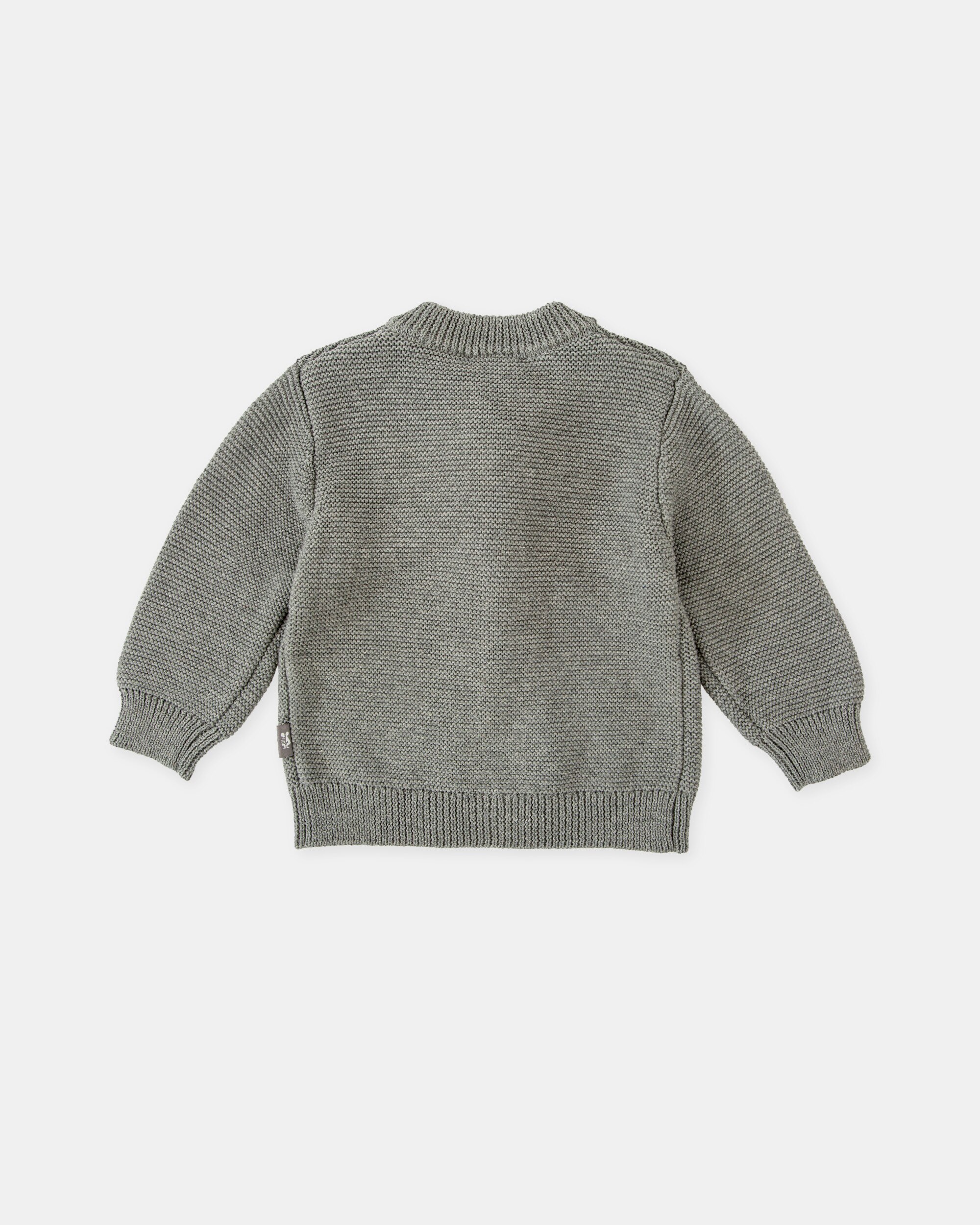 Casaco Tricot em Cinzento com Alamares Cinzento-2