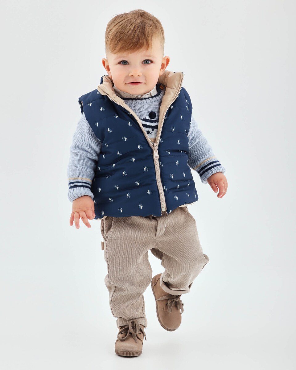 Colete Reversível em Azul-marinho Barcos Azul-marinho-3