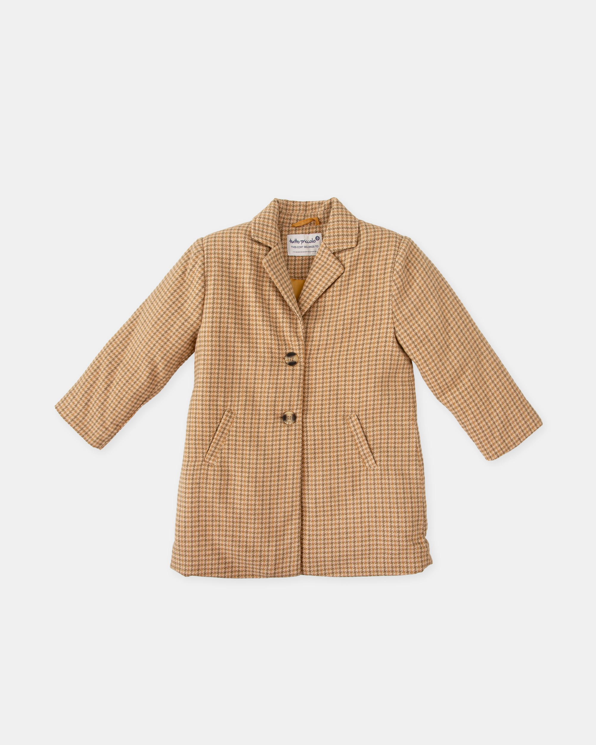 Imagem 0 de Sobretudo de Flanela aos Quadrados em Canela