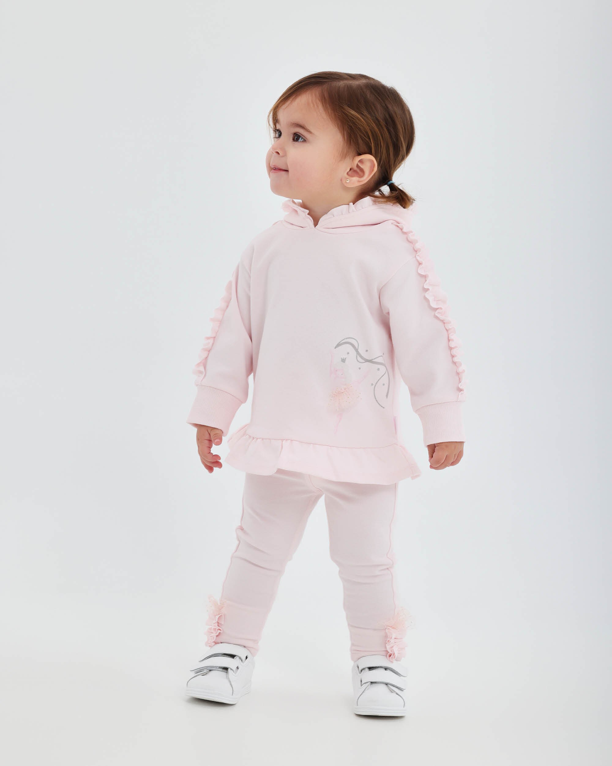 Conjunto para Bebé de Algodão Bailarina Rosa Tutto Piccolo Rosa-3