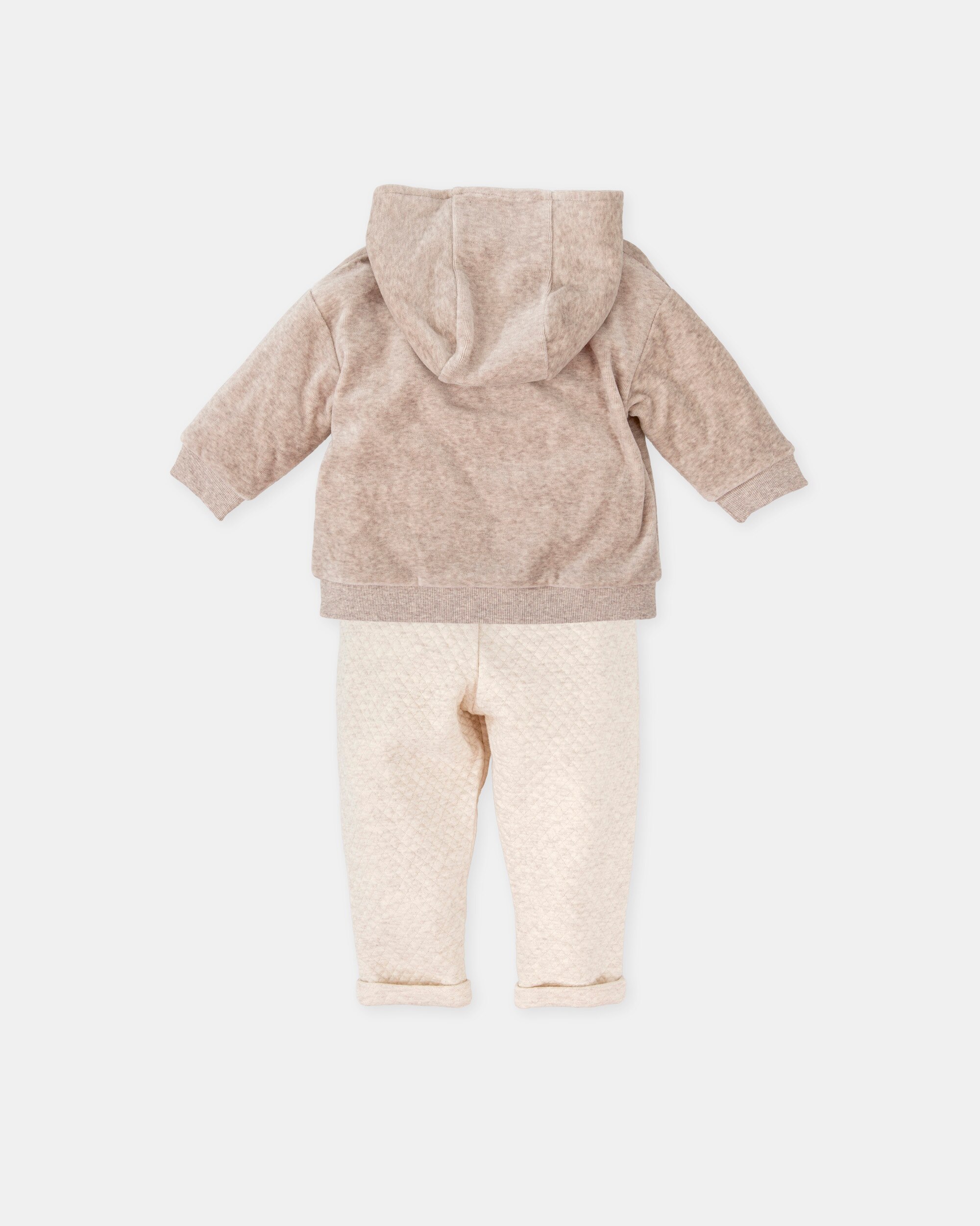 Conjunto para Bebé de Duas Peças em Topo Tutto Piccolo Taupe-2