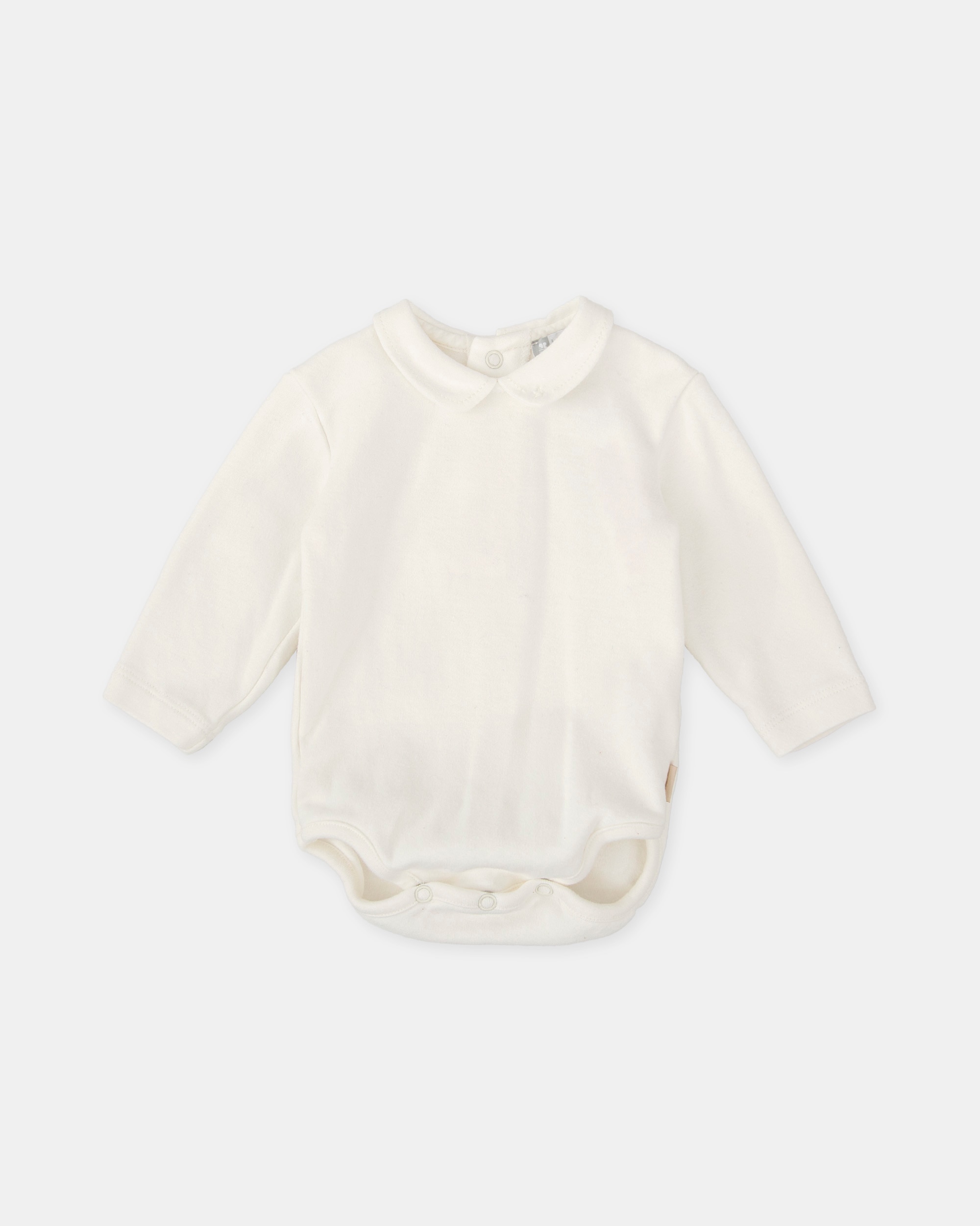 Body de Bebé em Branco com Gola Tutto Piccolo Branco-1