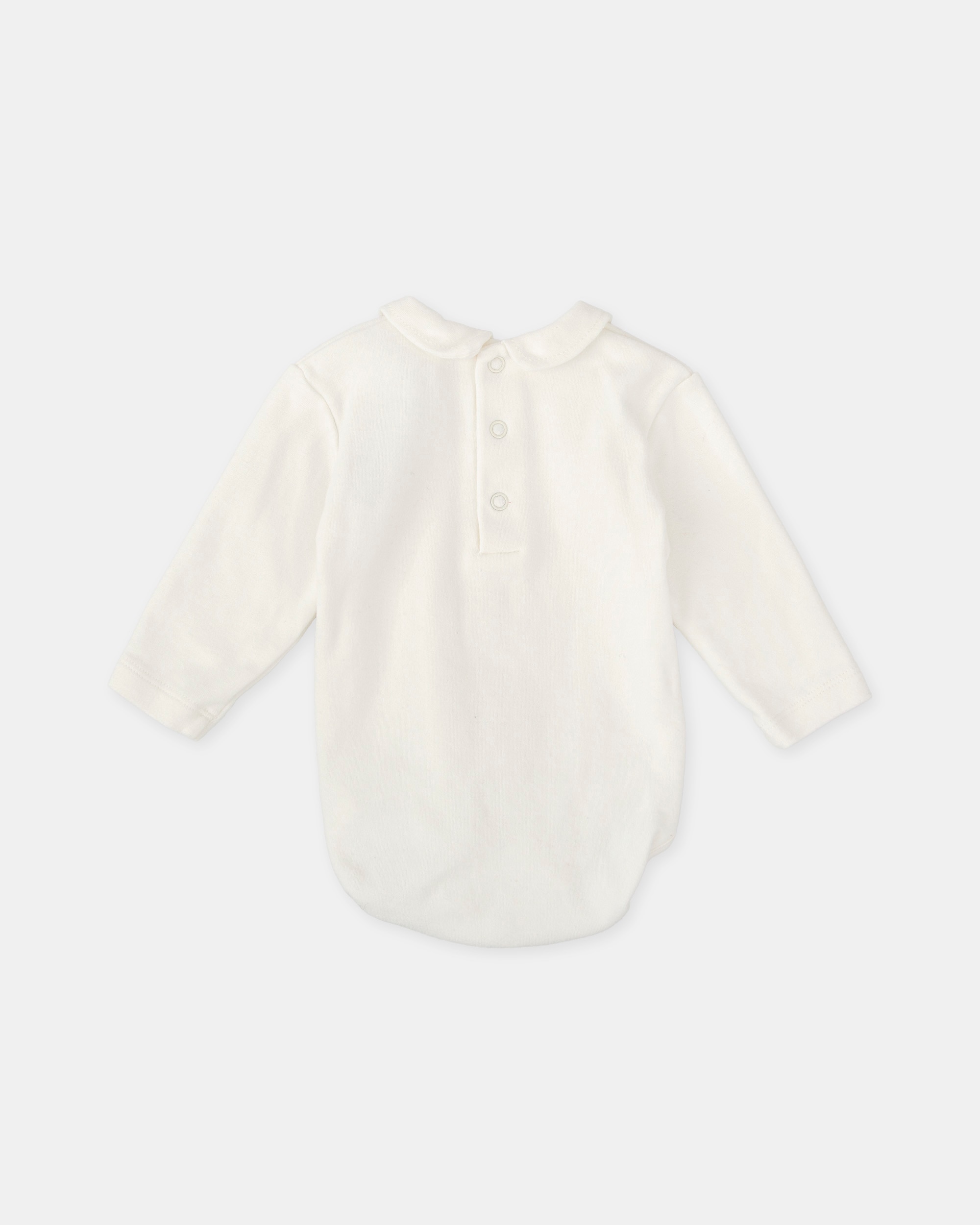 Body de Bebé em Branco com Gola Tutto Piccolo Branco-2