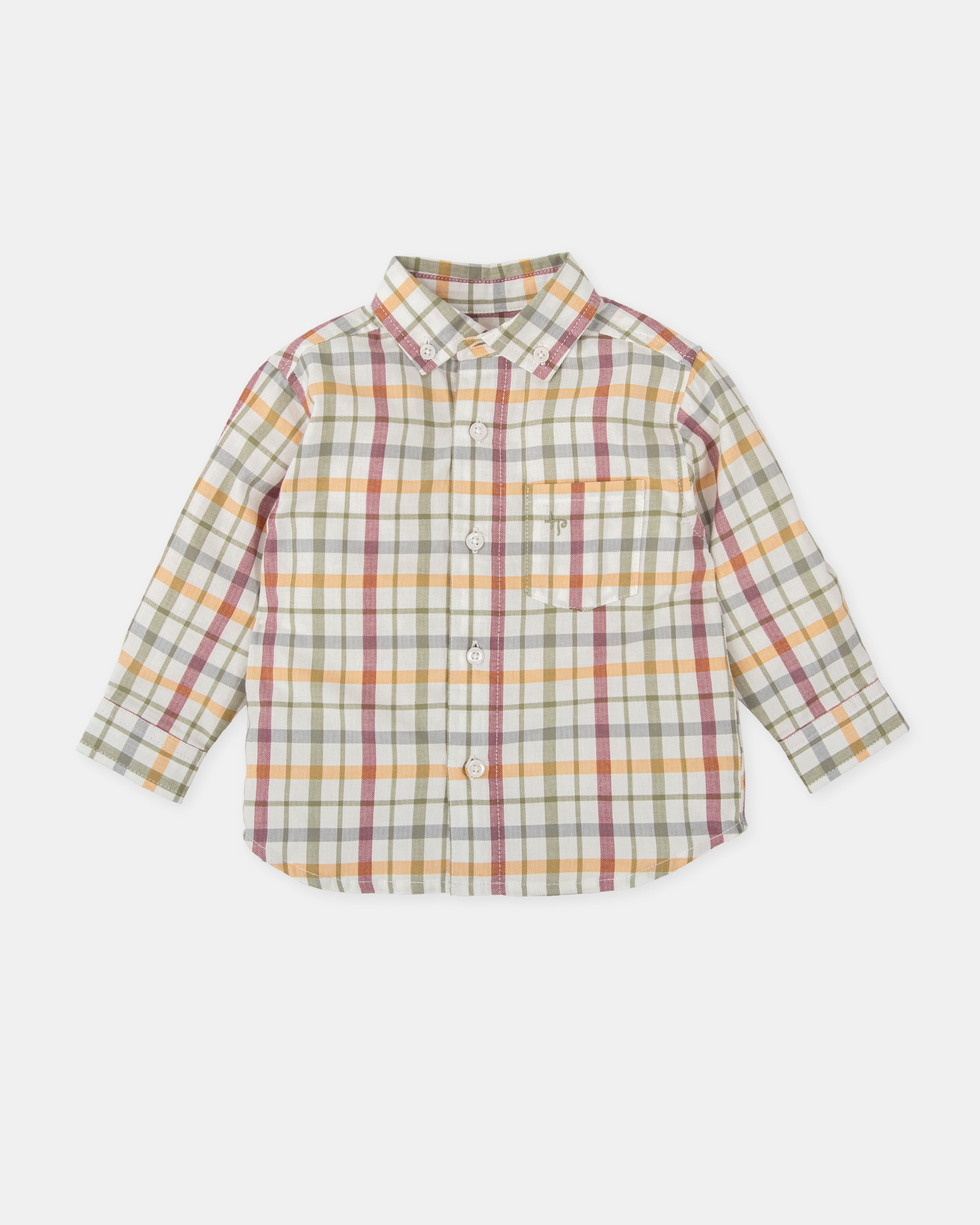 Camisa para Bebé aos Quadrados Multicolor Multicolor-1