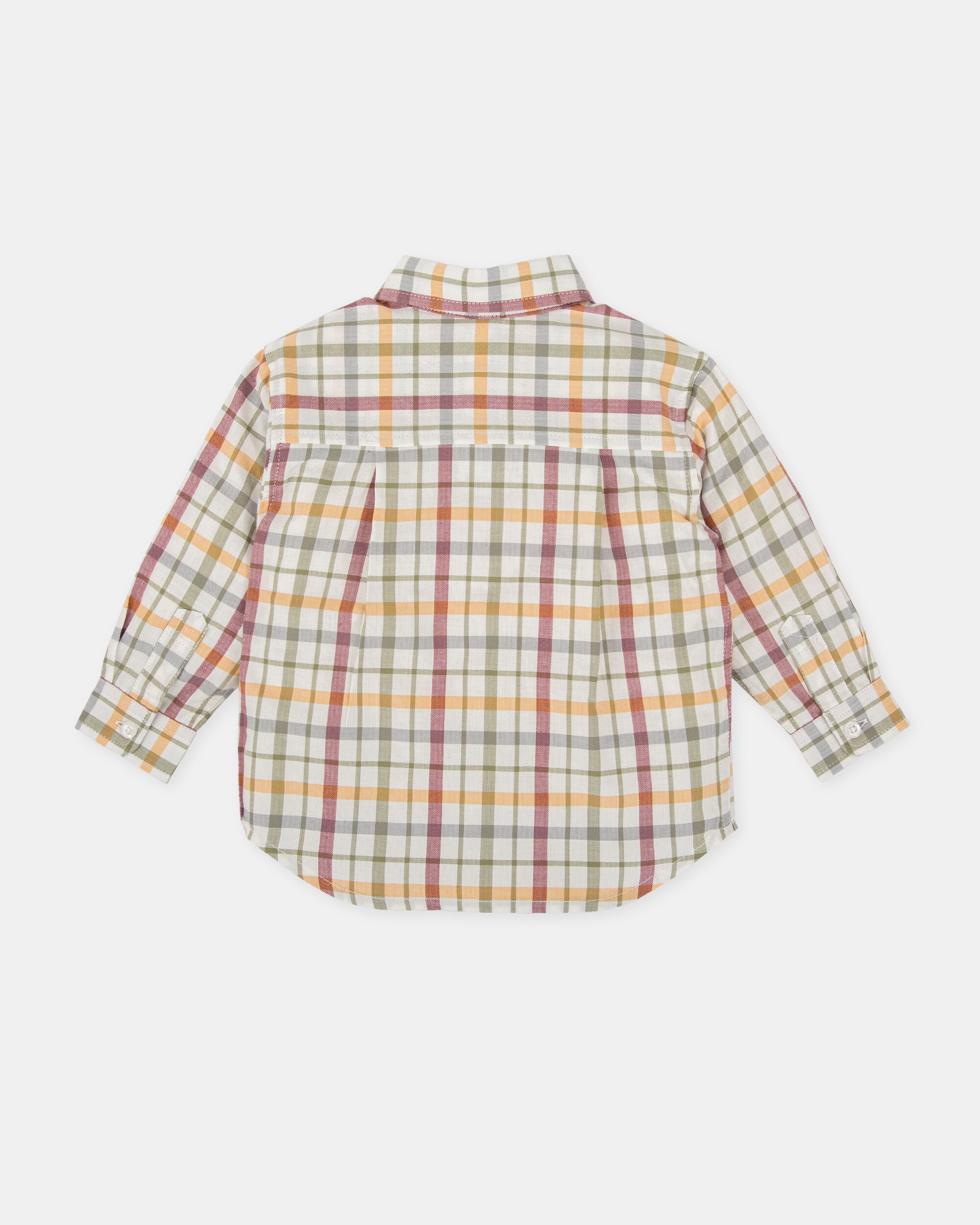 Camisa para Bebé aos Quadrados Multicolor Multicolor-2