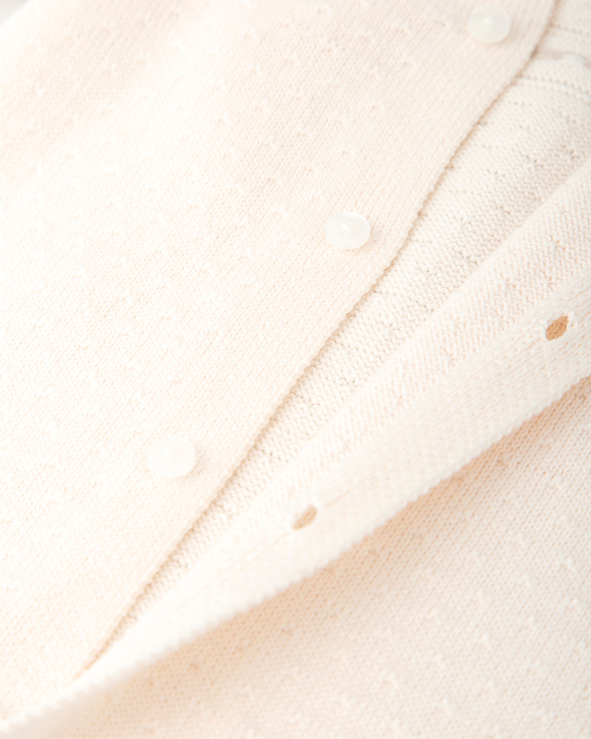 Babygrow com Pé para Bebé de Tricot em Cru Tutto Piccolo Cru-3