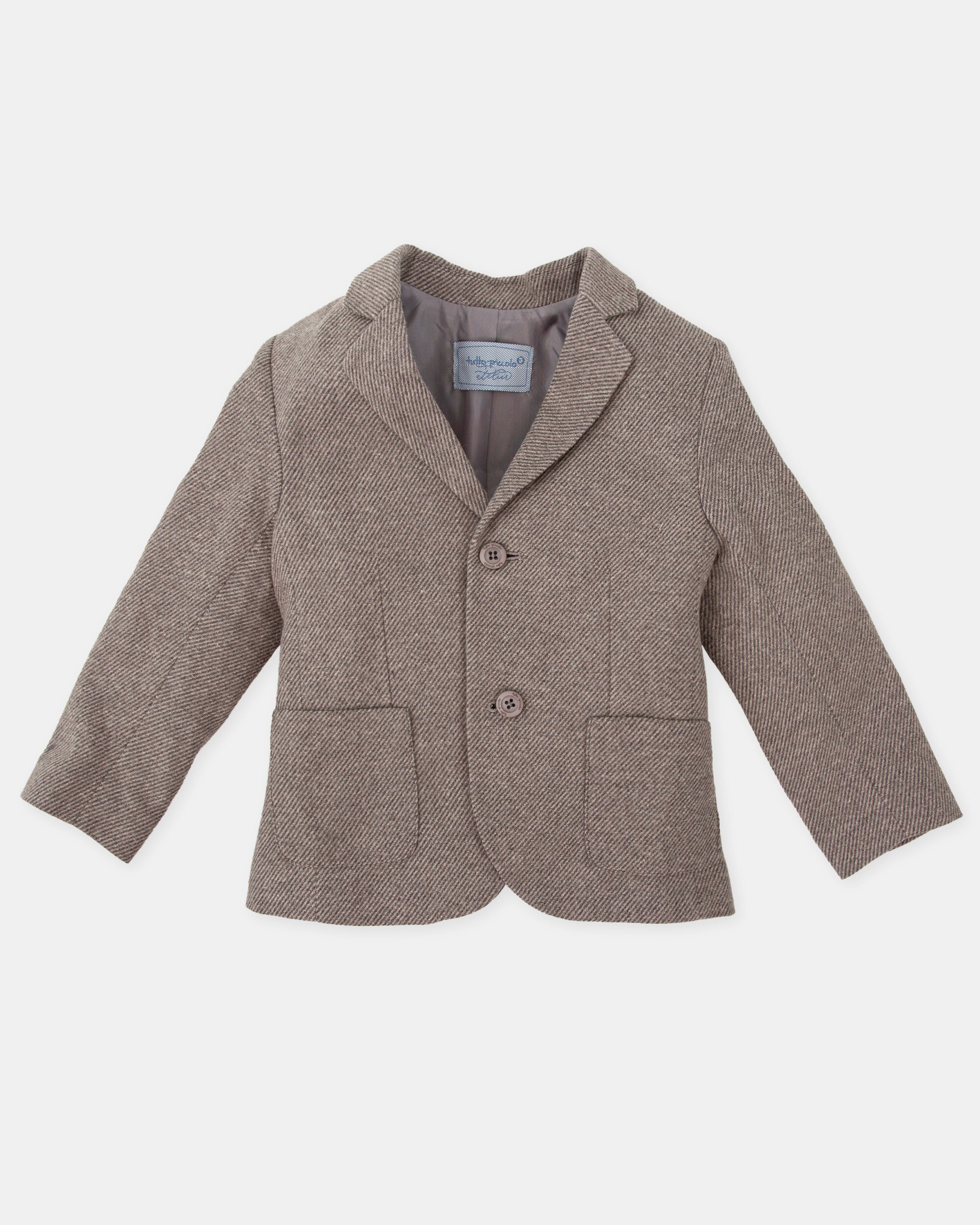 Blazer para Bebé de Flanela em Cinzento Tutto Piccolo Cinzento-1