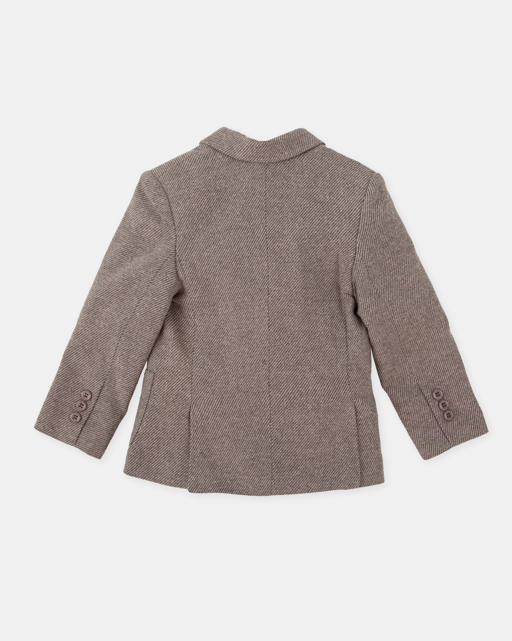 Blazer para Bebé de Flanela em Cinzento Tutto Piccolo Cinzento-2