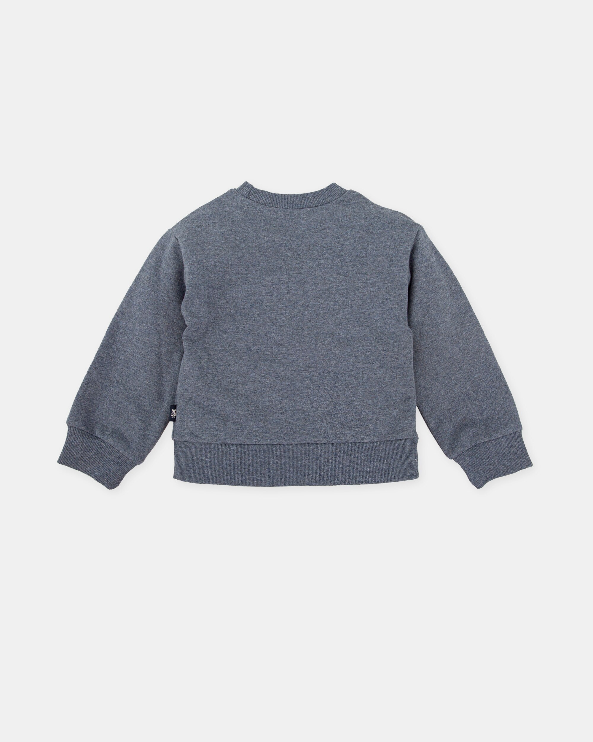 Sweatshirt para Bebé em Azul-marinho com Flores Tutto Piccolo Azul-marinho-2