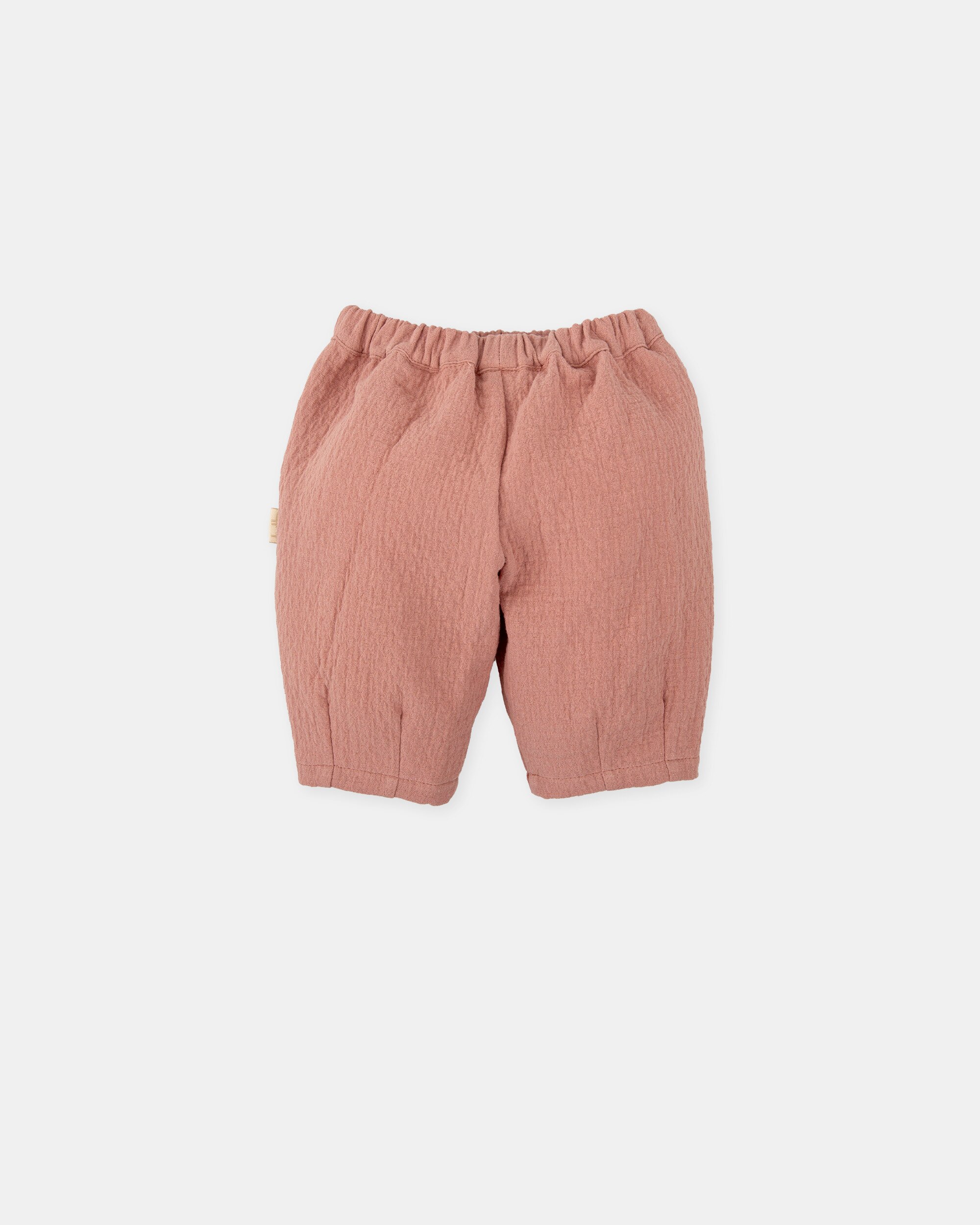 Calças para Bebé em Rosa com Cordão de Ajuste Tutto Piccolo Rosa-2