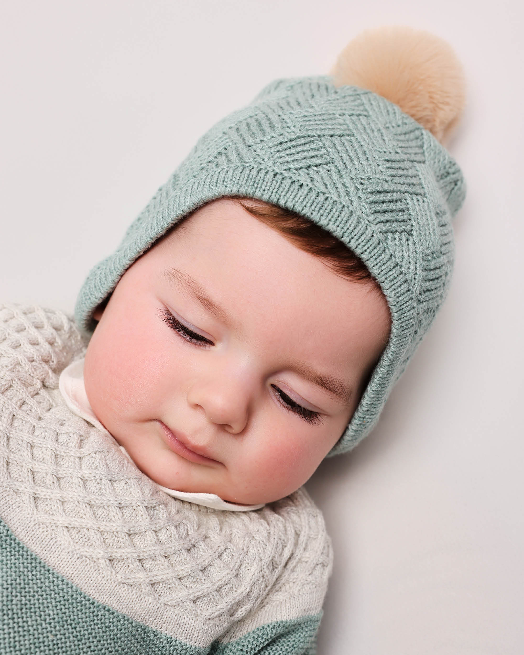 Gorro Tricot de Bebé Tutto Piccolo Verde-2