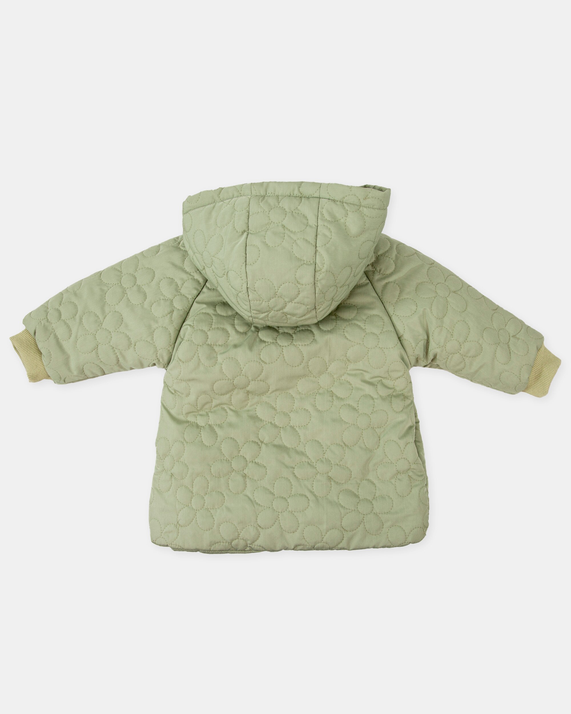Blusão Acolchoado para Bebé com Capuz em Verde Tutto Piccolo Verde-2