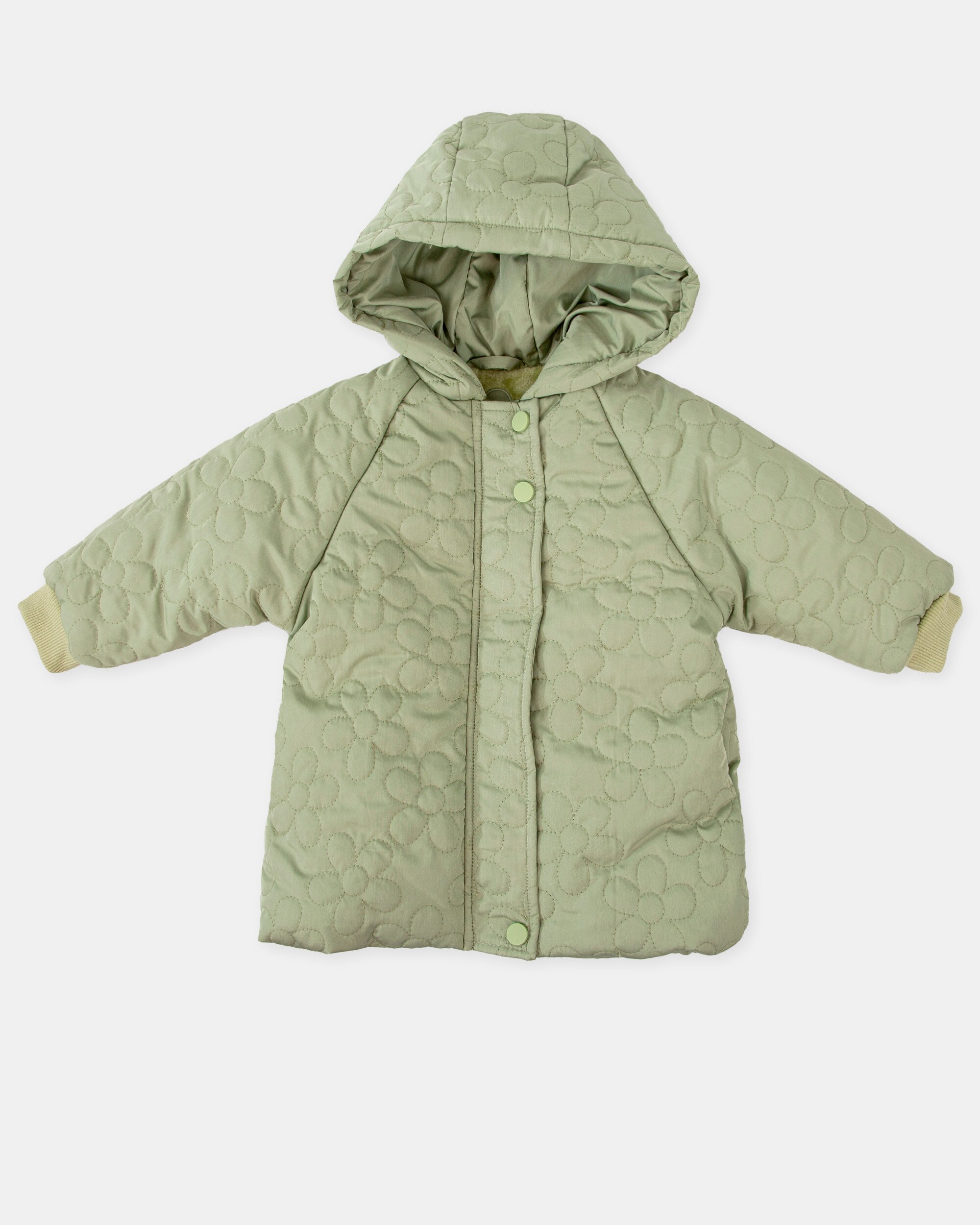 Blusão Acolchoado para Bebé com Capuz em Verde Tutto Piccolo Verde-4