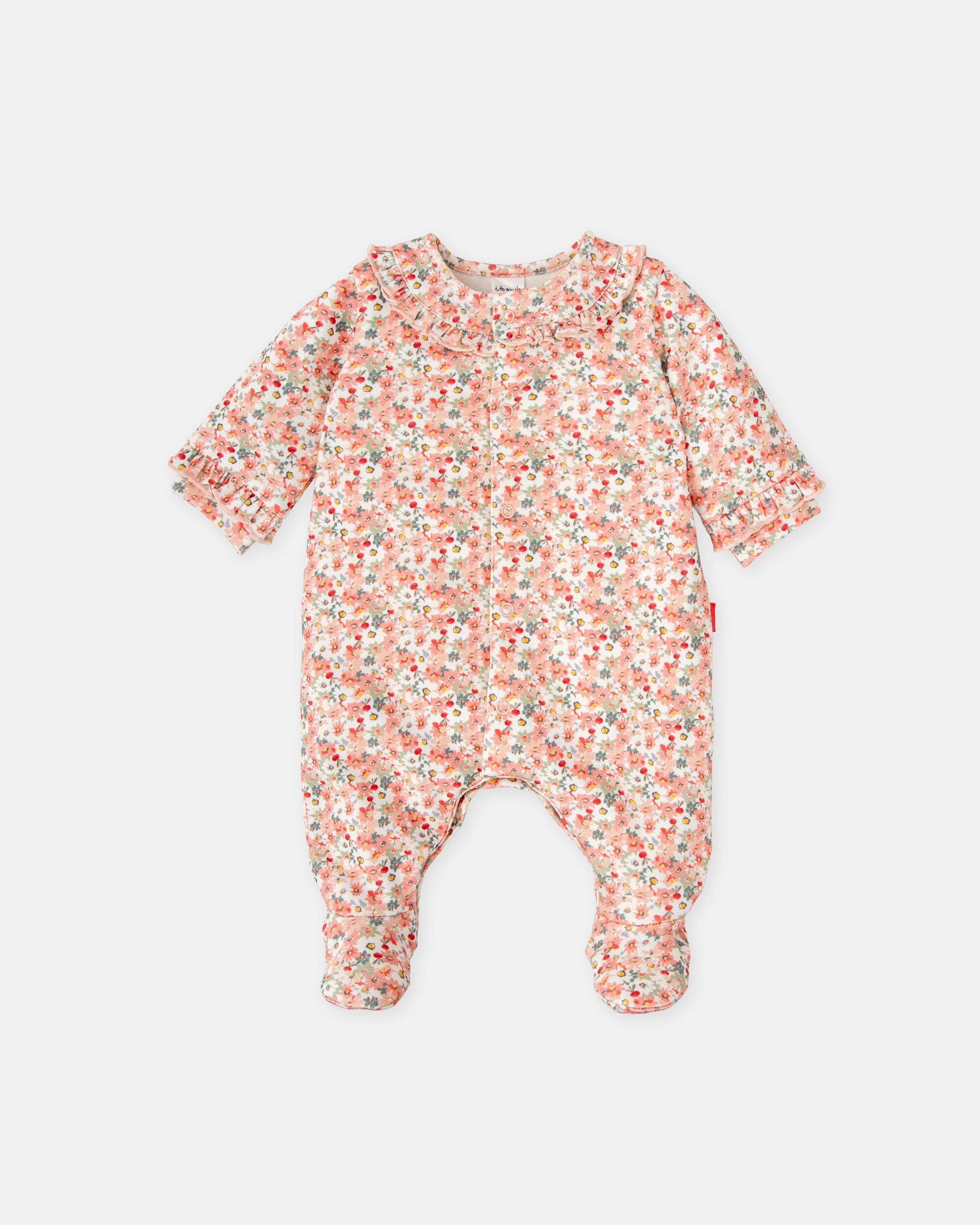 Imagem 0 de Babygrow com Pé de Bebé Flores Pétalo