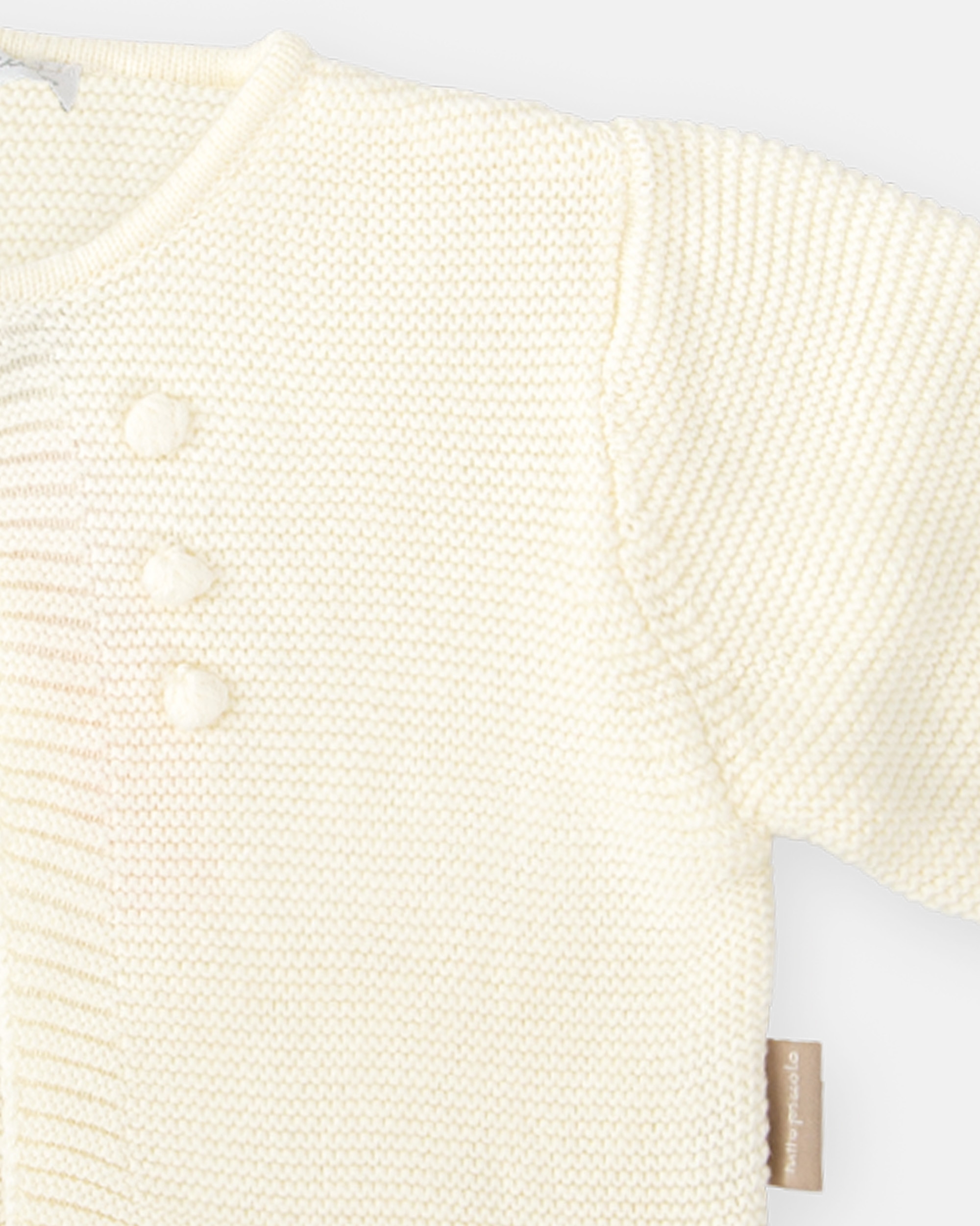 Casaco Tricot Infantil Branco-3