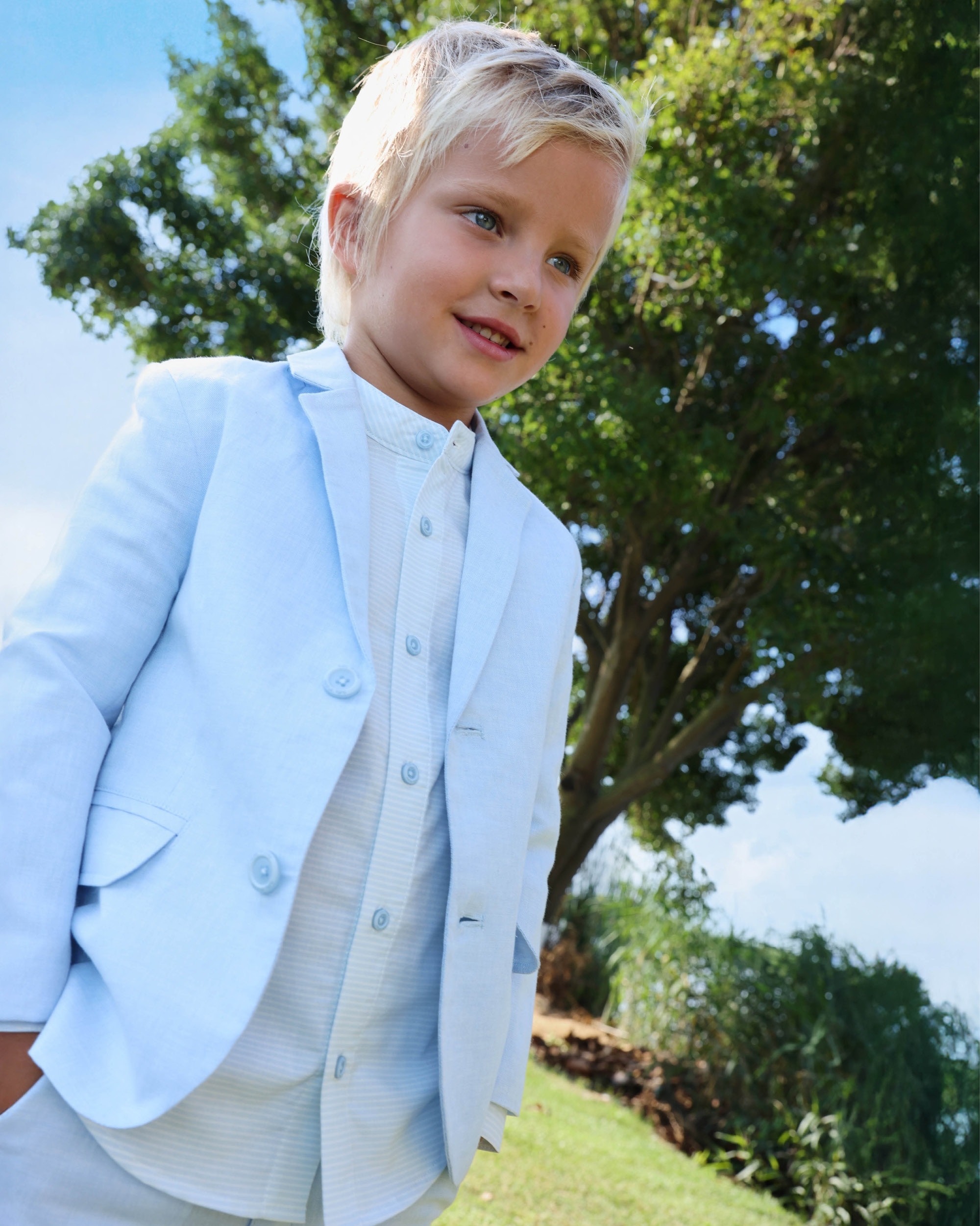 Blazer Infantil Tutto Piccolo Azul-claro-2