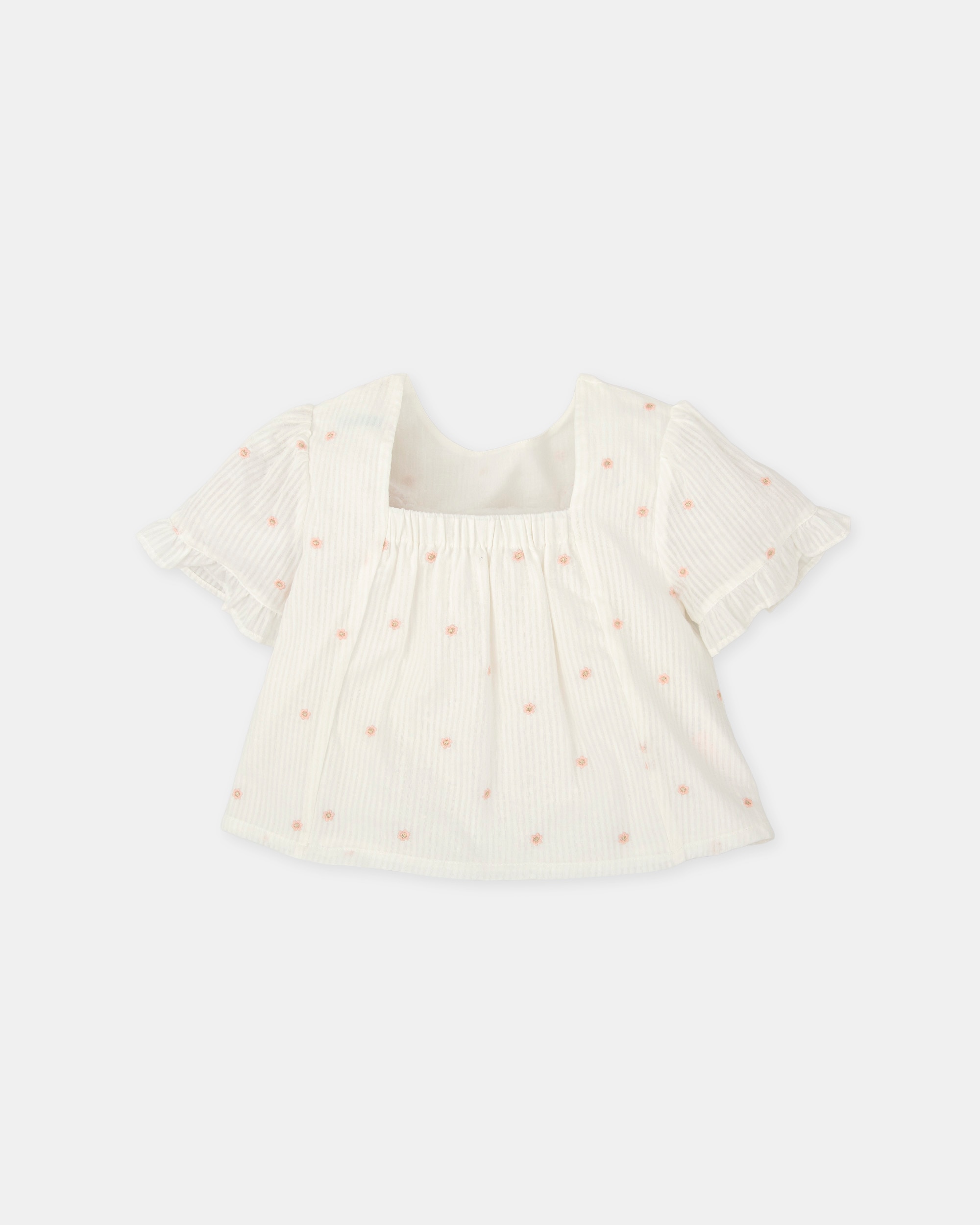 Blusa de Manga Curta Infantil Tutto Piccolo Branco-4