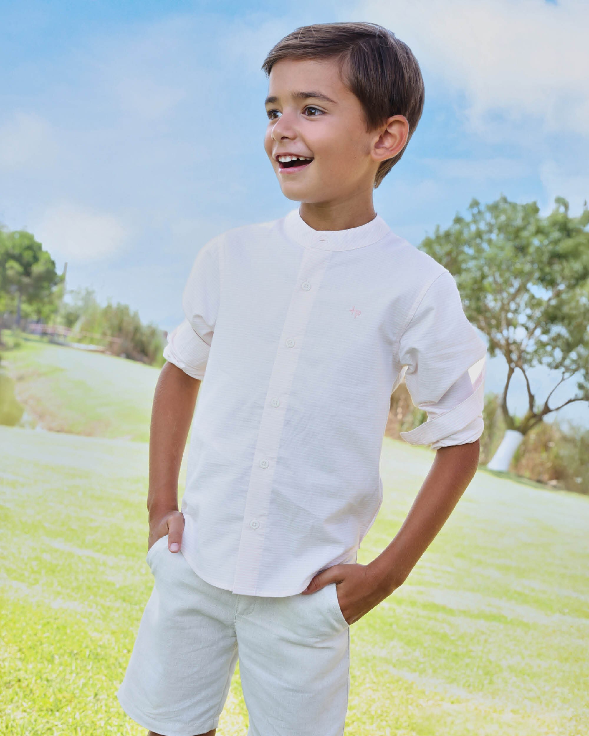 Camisa de Manga Comprida Infantil Tutto Piccolo Rosa-pastel-2
