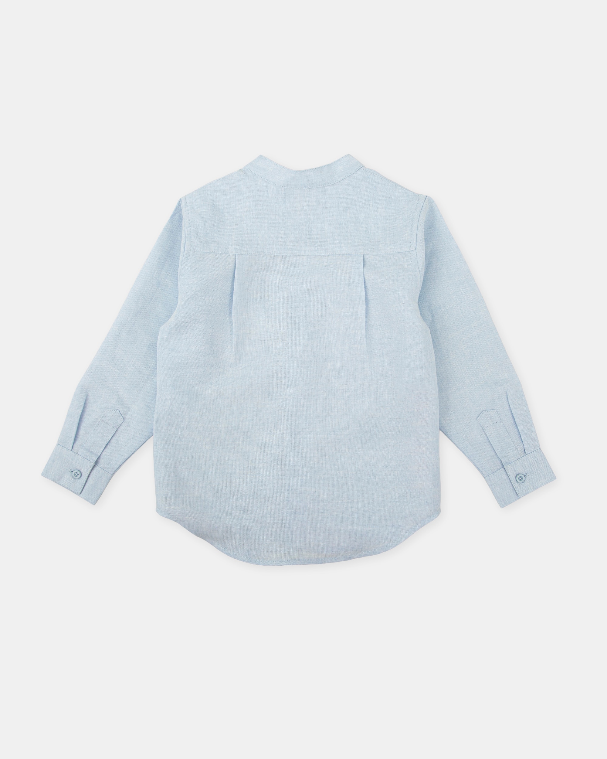 Camisa de Manga Comprida Infantil Tutto Piccolo Azul-claro-4