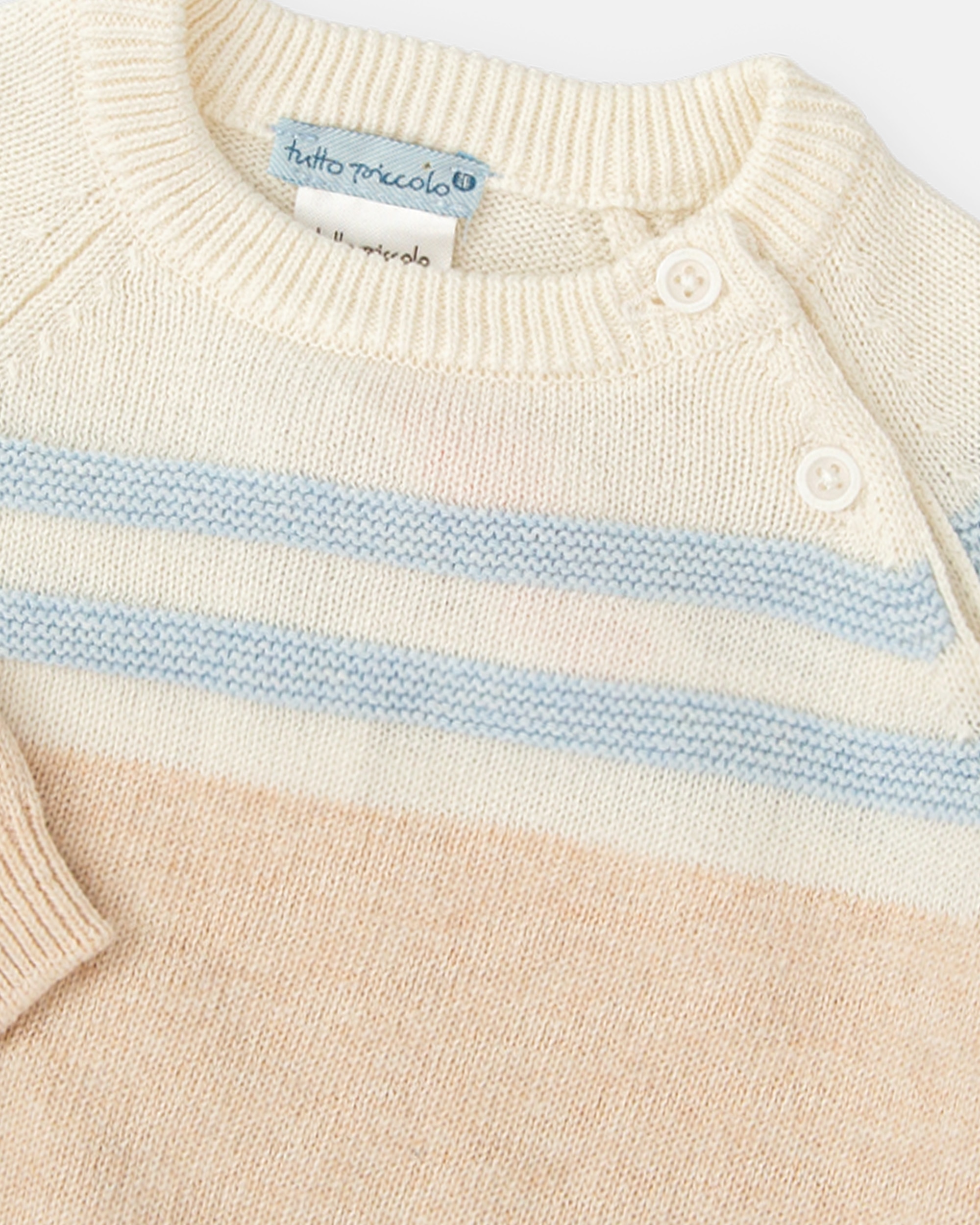 Camisola Tricot de Bebé Tutto Piccolo Areia-3