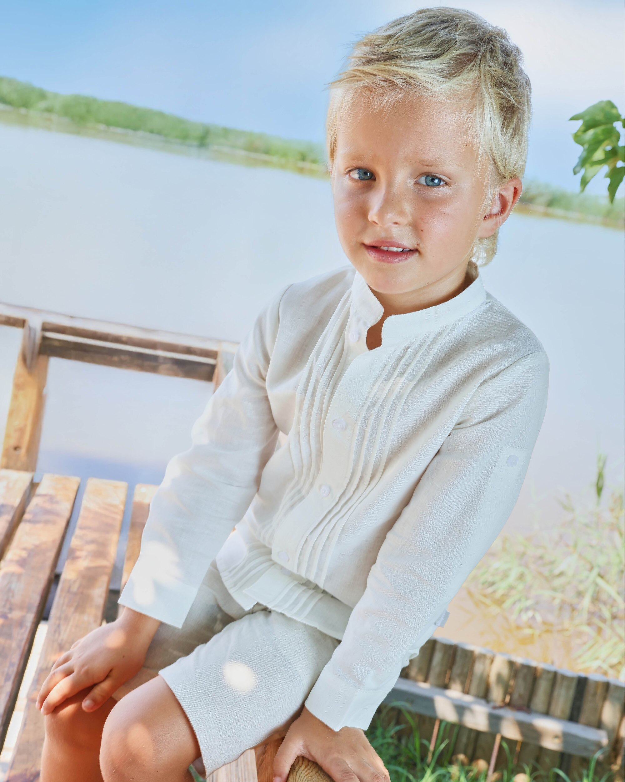 Camisa de Manga Comprida Infantil Tutto Piccolo Branco-2