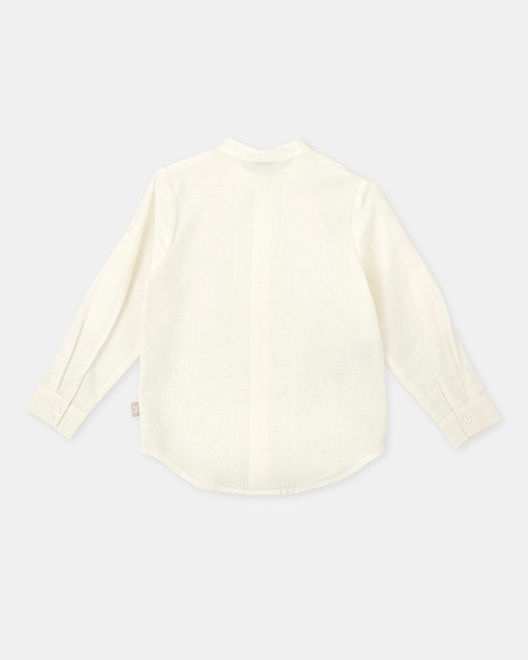 Camisa de Manga Comprida Infantil Tutto Piccolo Branco-4