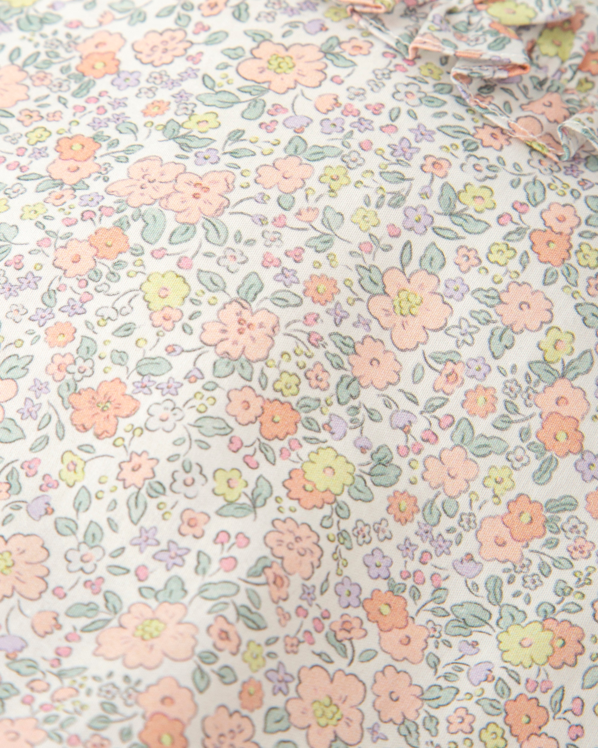 Macacão Curto sem Mangas de Bebé Tutto Piccolo Bege/Rosa-3