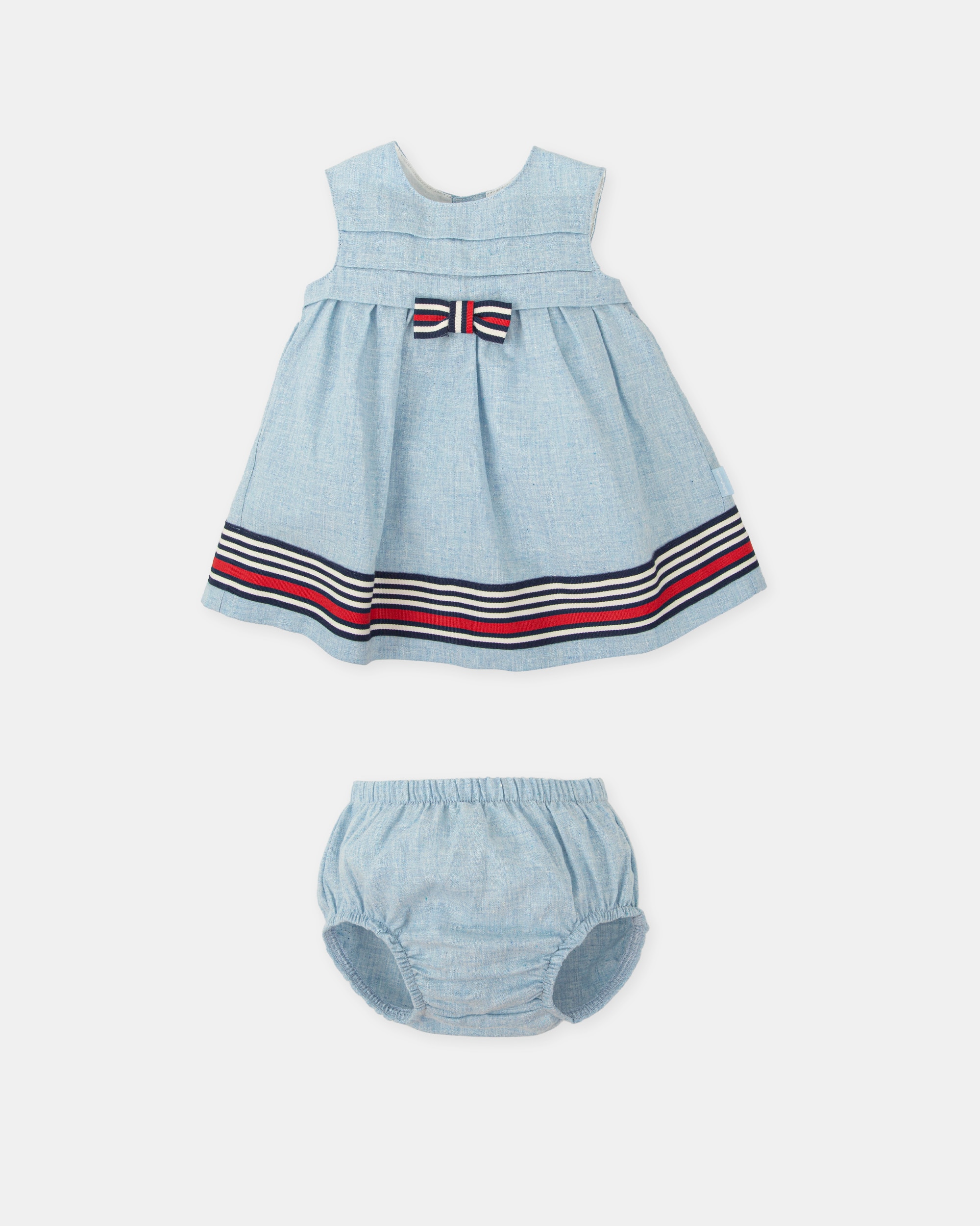 Vestido com Cueca de Bebé Tutto Piccolo Azul-claro-3