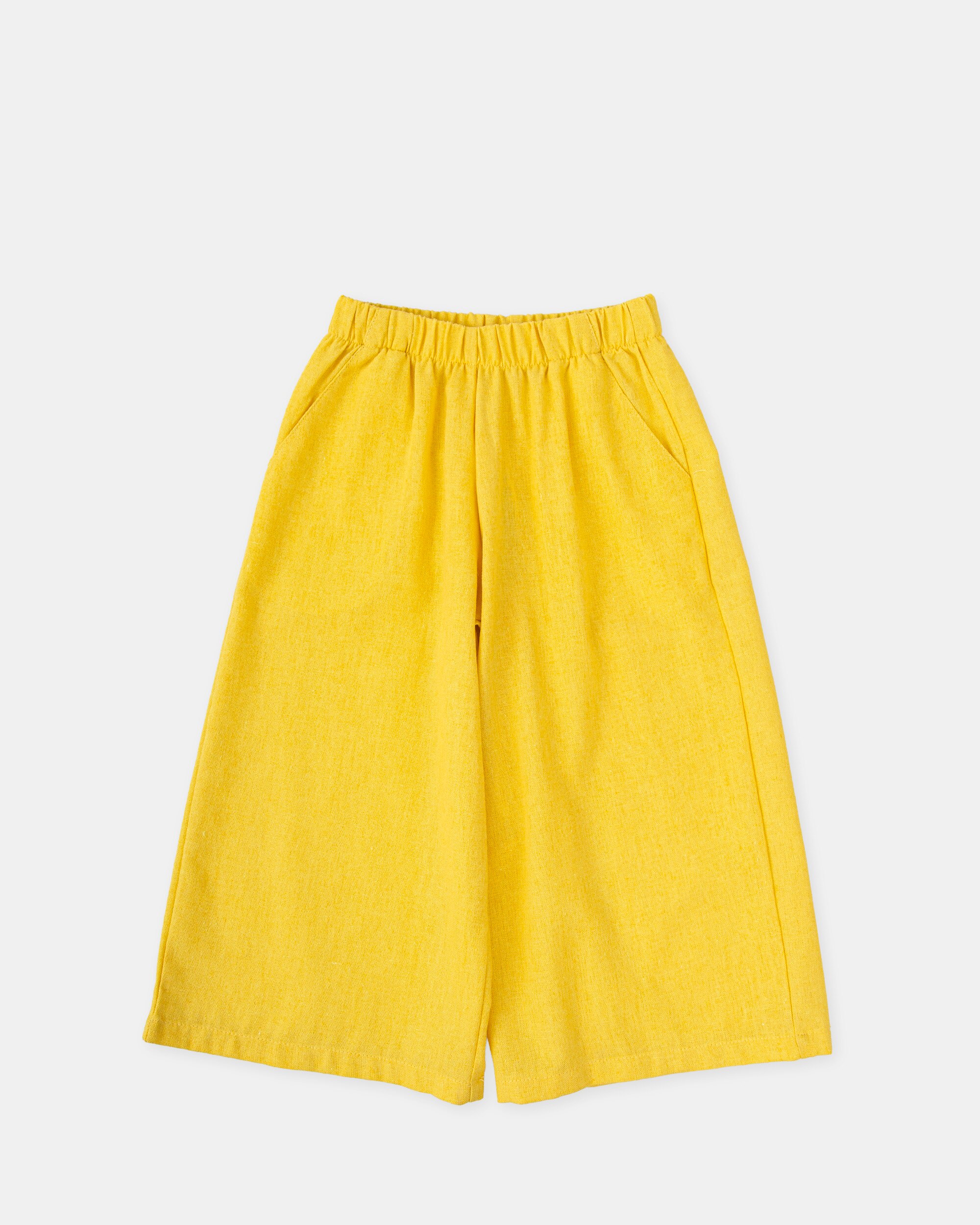 Calças Infantil Tutto Piccolo Amarelo-2