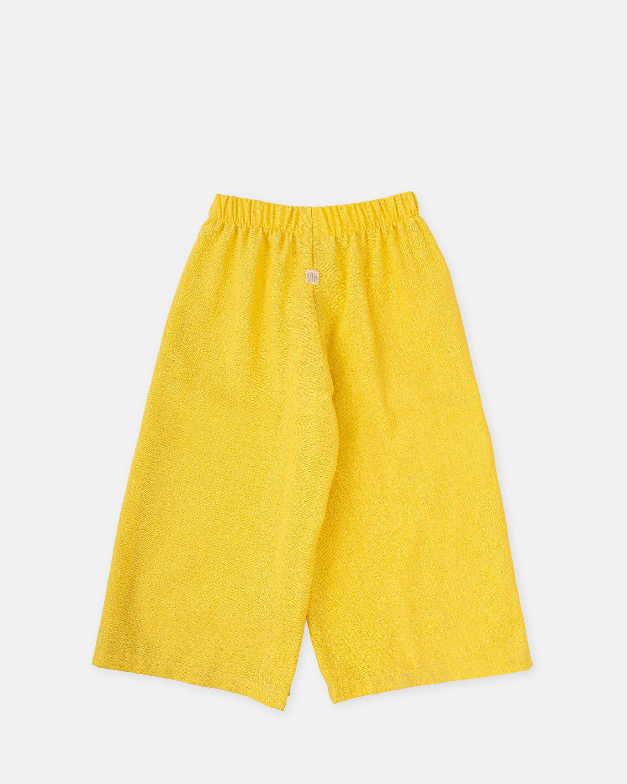 Calças Infantil Tutto Piccolo Amarelo-4