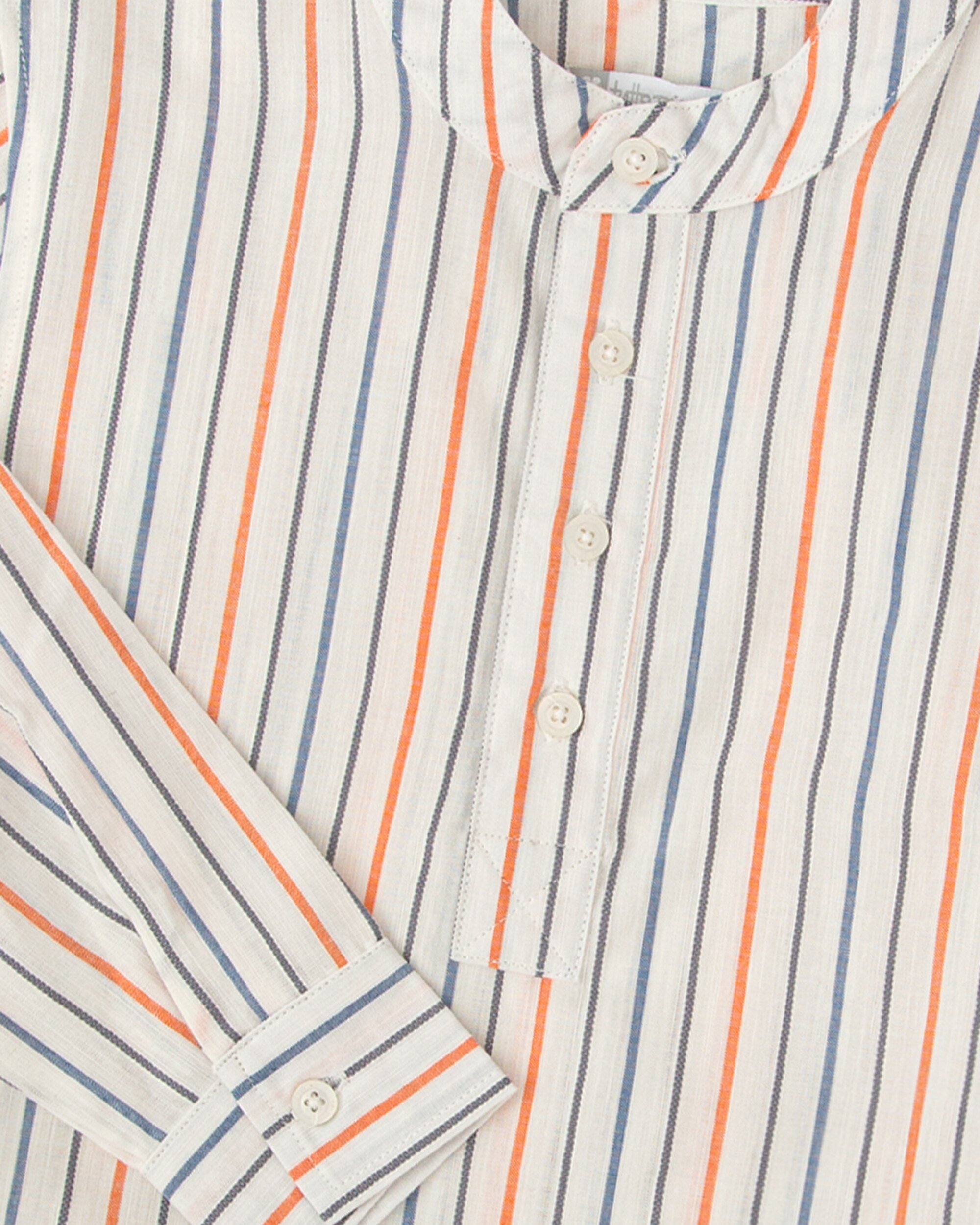Camisa de Manga Comprida Infantil Tutto Piccolo Azul-3